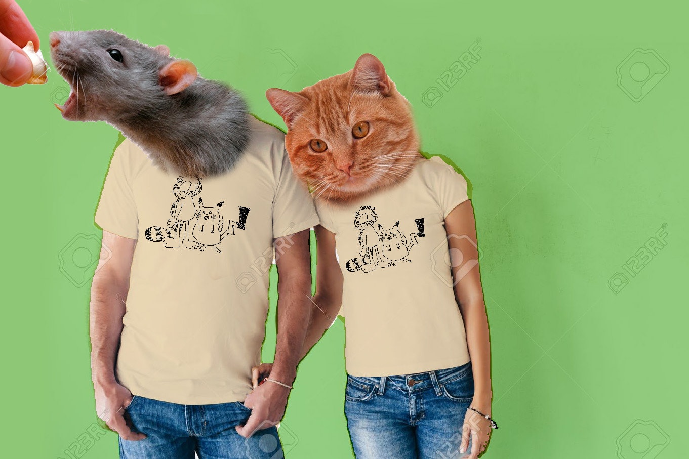 Cat Rat Friendship Tee Everpress Cat Rat Friendship Tee Everpress