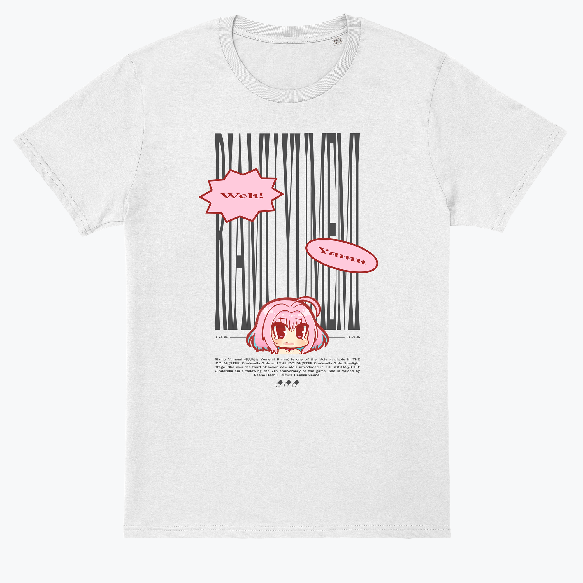 別注Yuumi ARIA BIGFRILL T-SHIRT 白 RayBeams 別注Yuumi ARIA