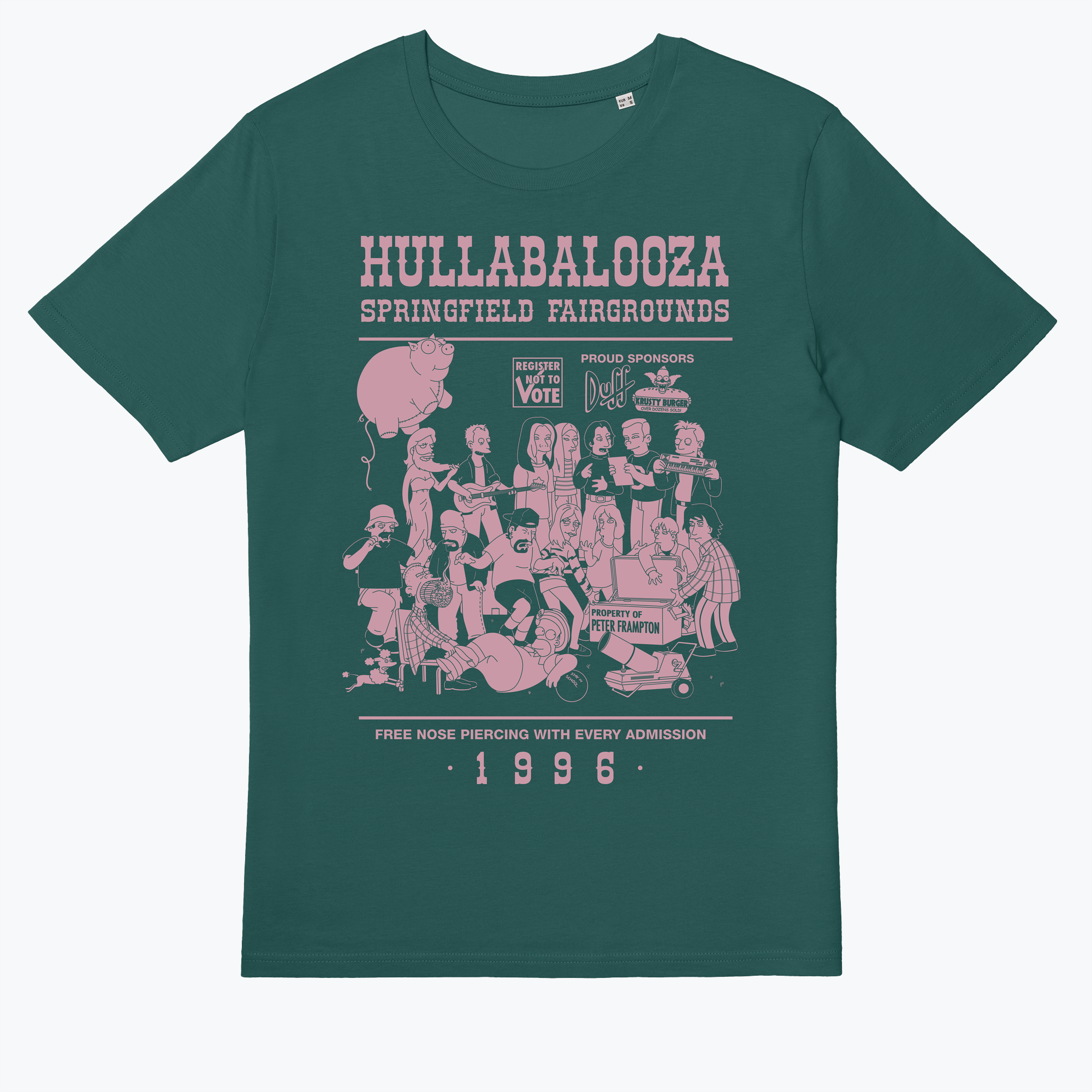 Front of Organic Classic T-Shirt in Glazed Green
