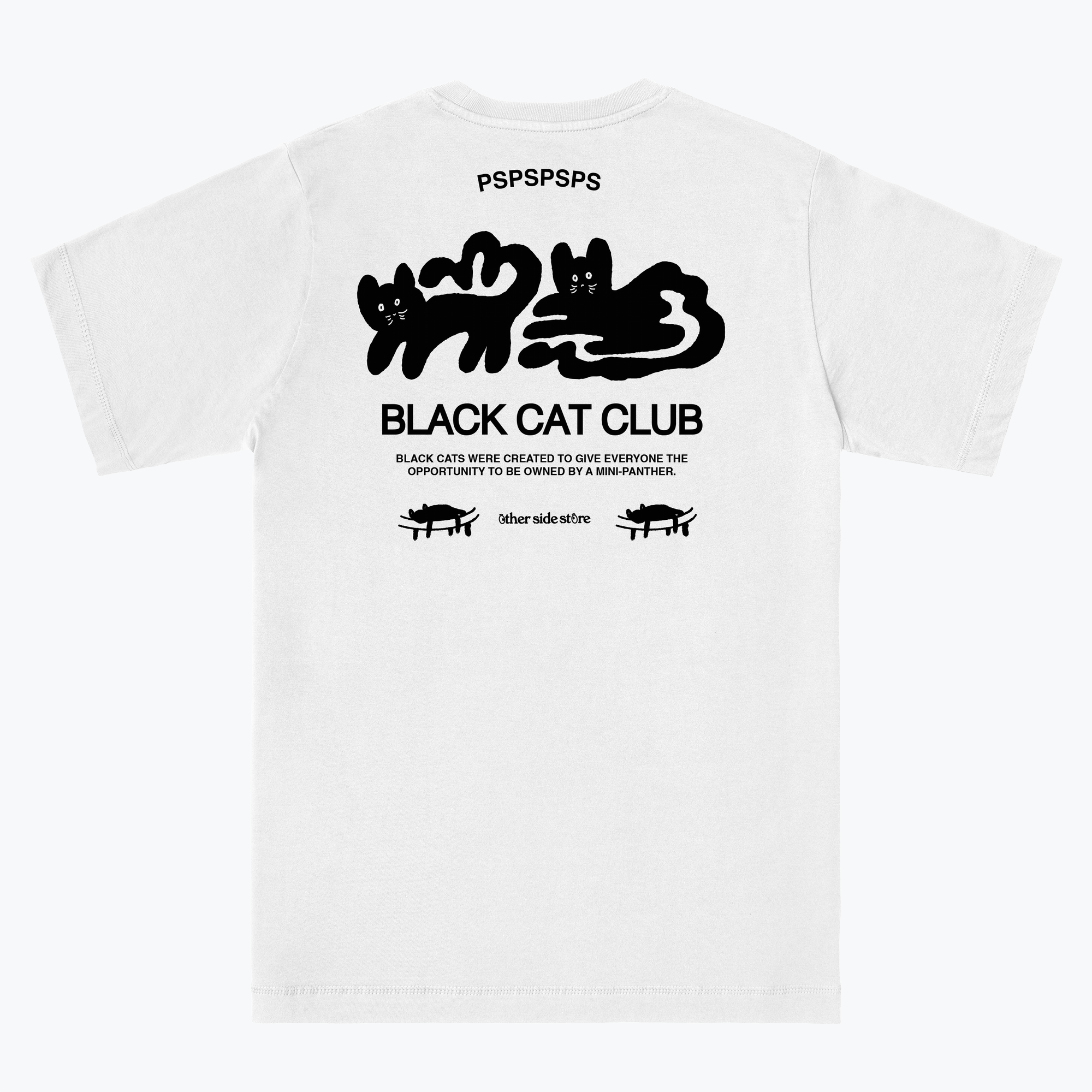 black cat club shirt