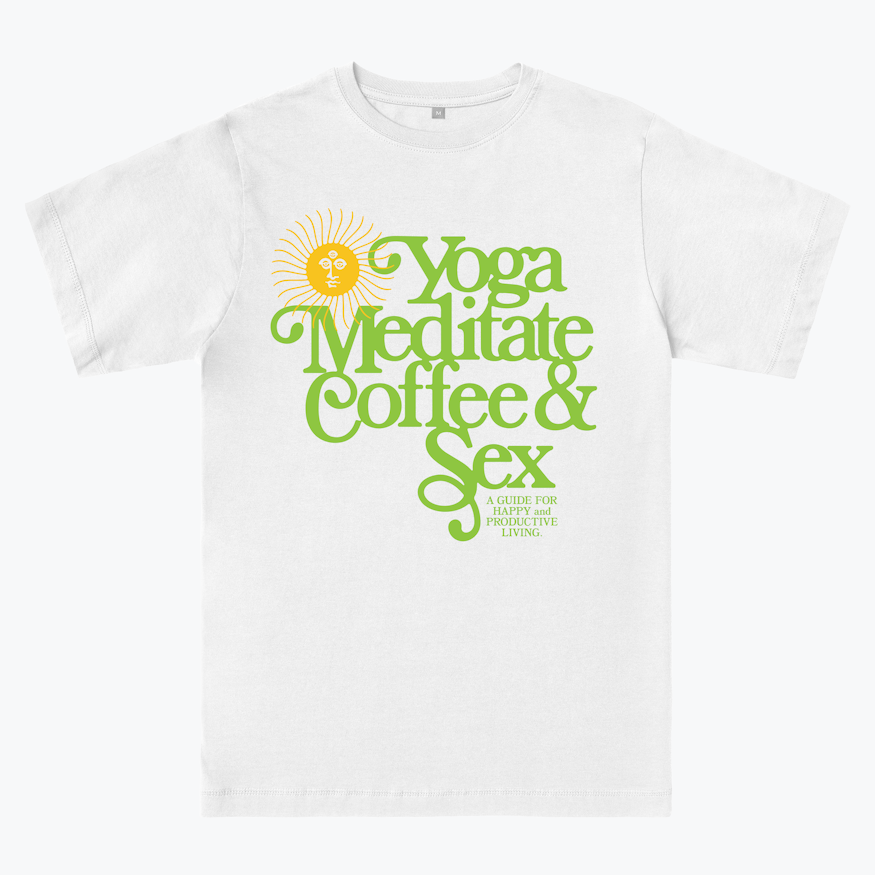 Yoga-T-shirt met boothals | Wit