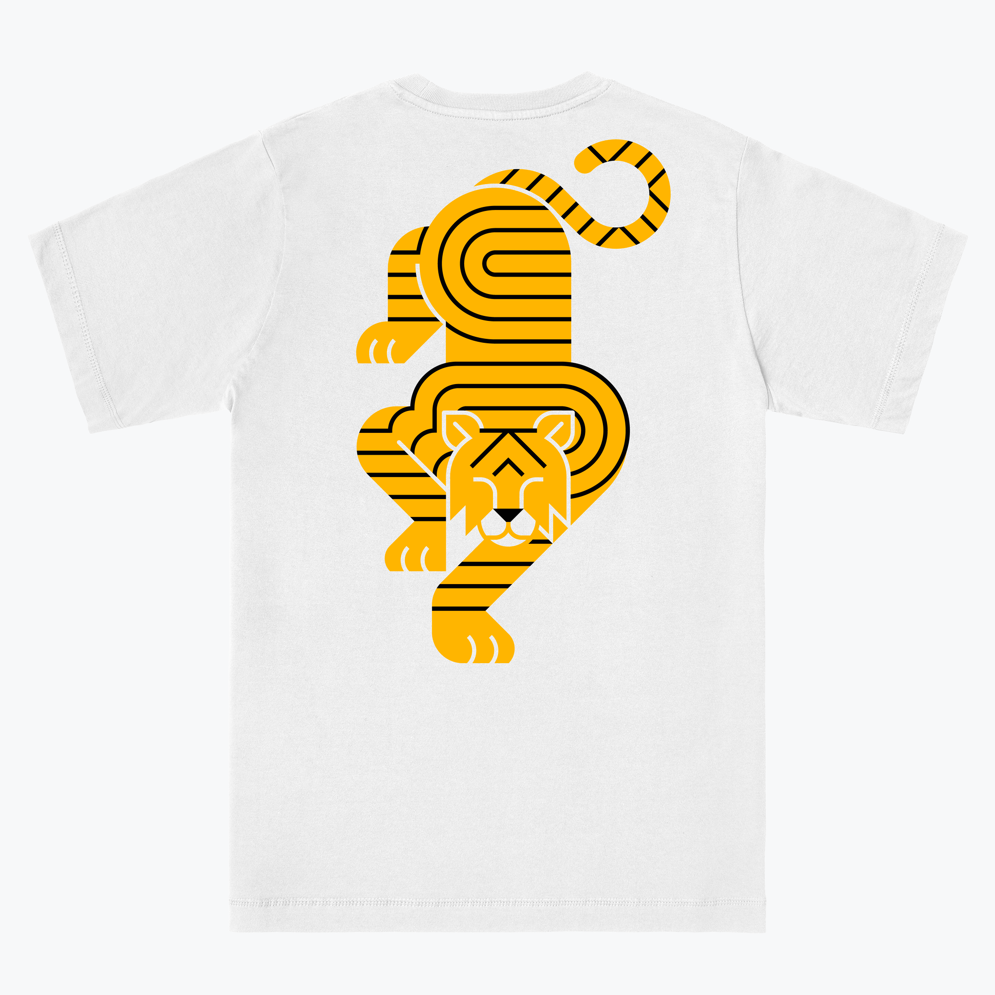 0000~Crew Neck TIGER Embroidered T-Shirt main image 1