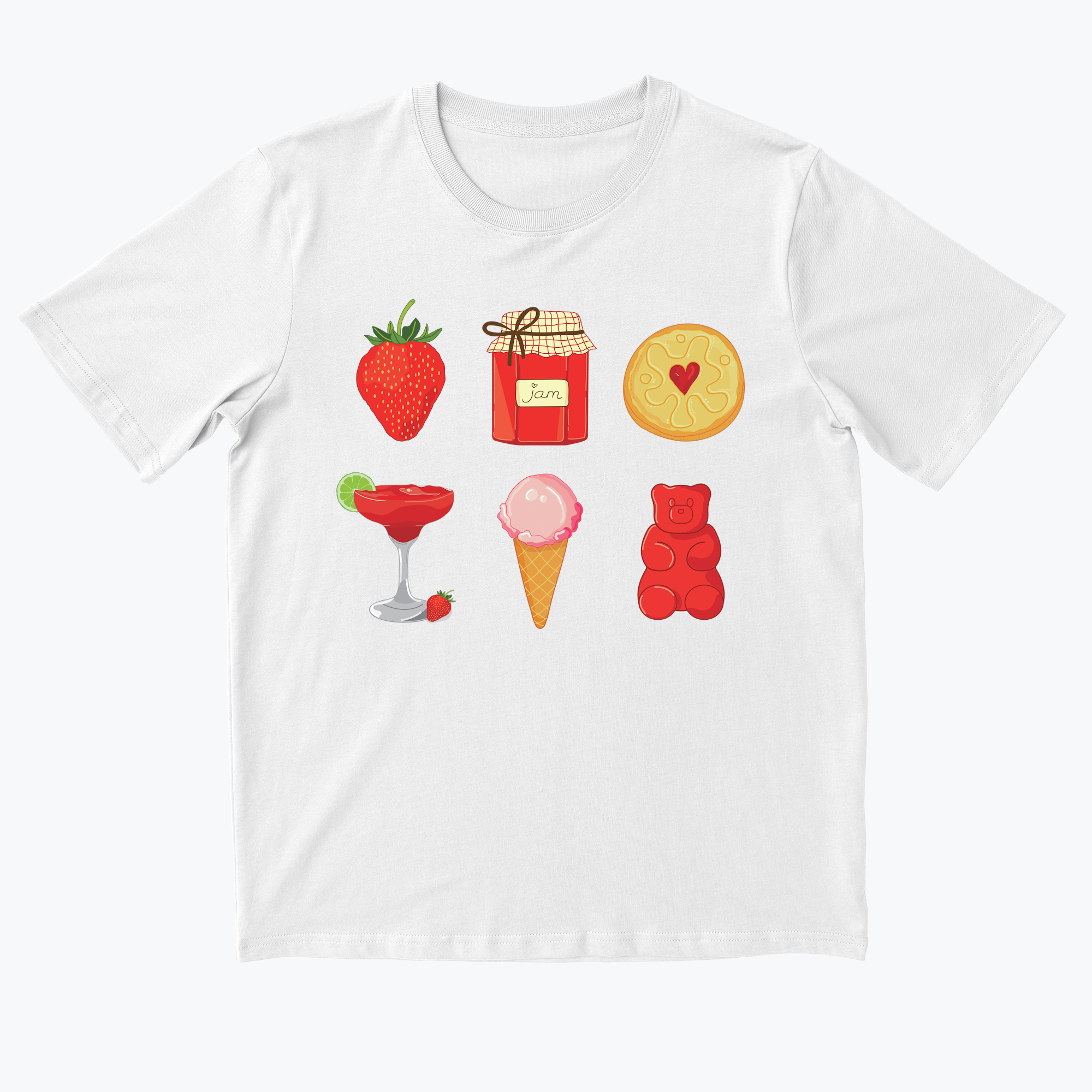 Strawberry Dreams Bright Birch Sherpa Hoodie
