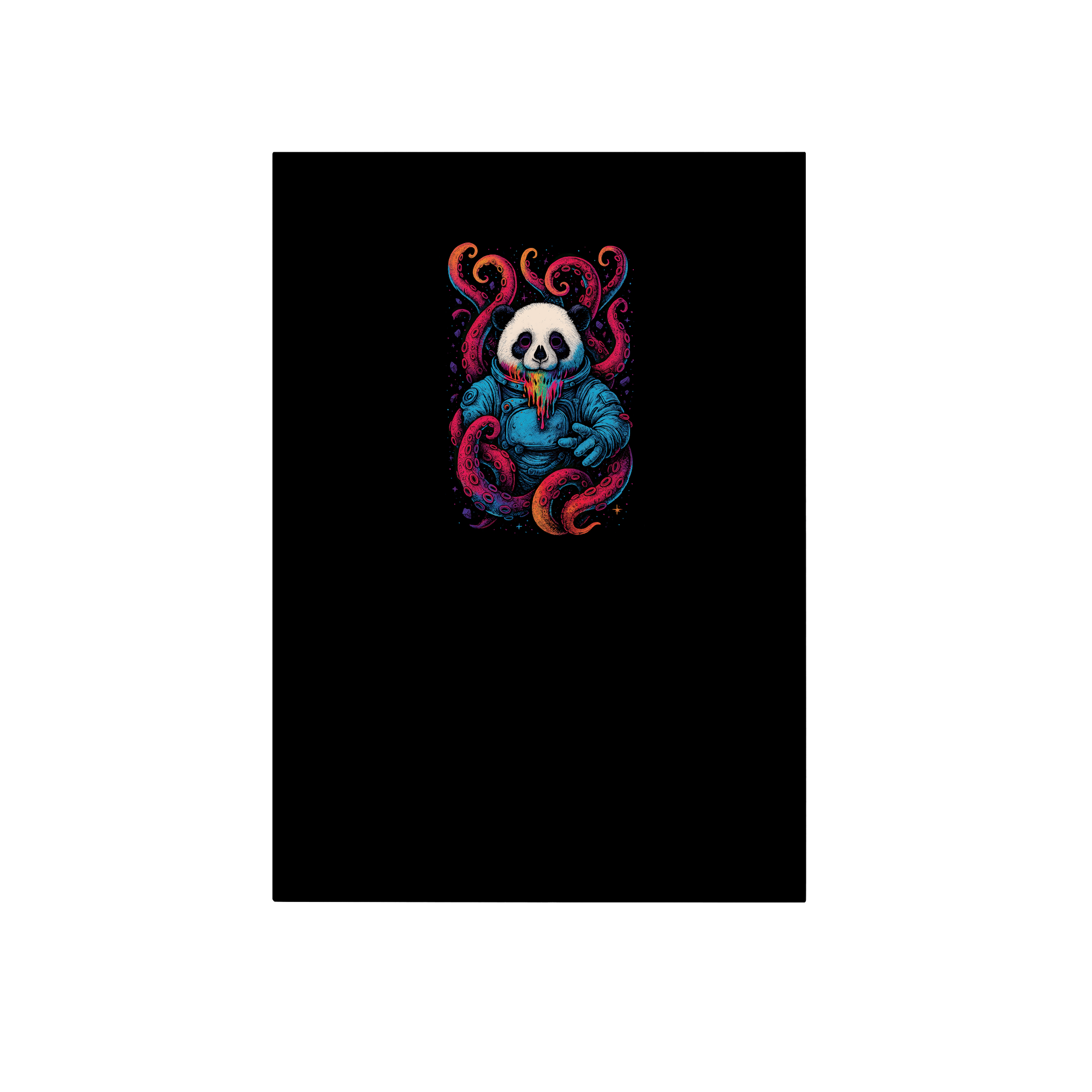 Cosmic Panda Kraken Lifestyle in Black