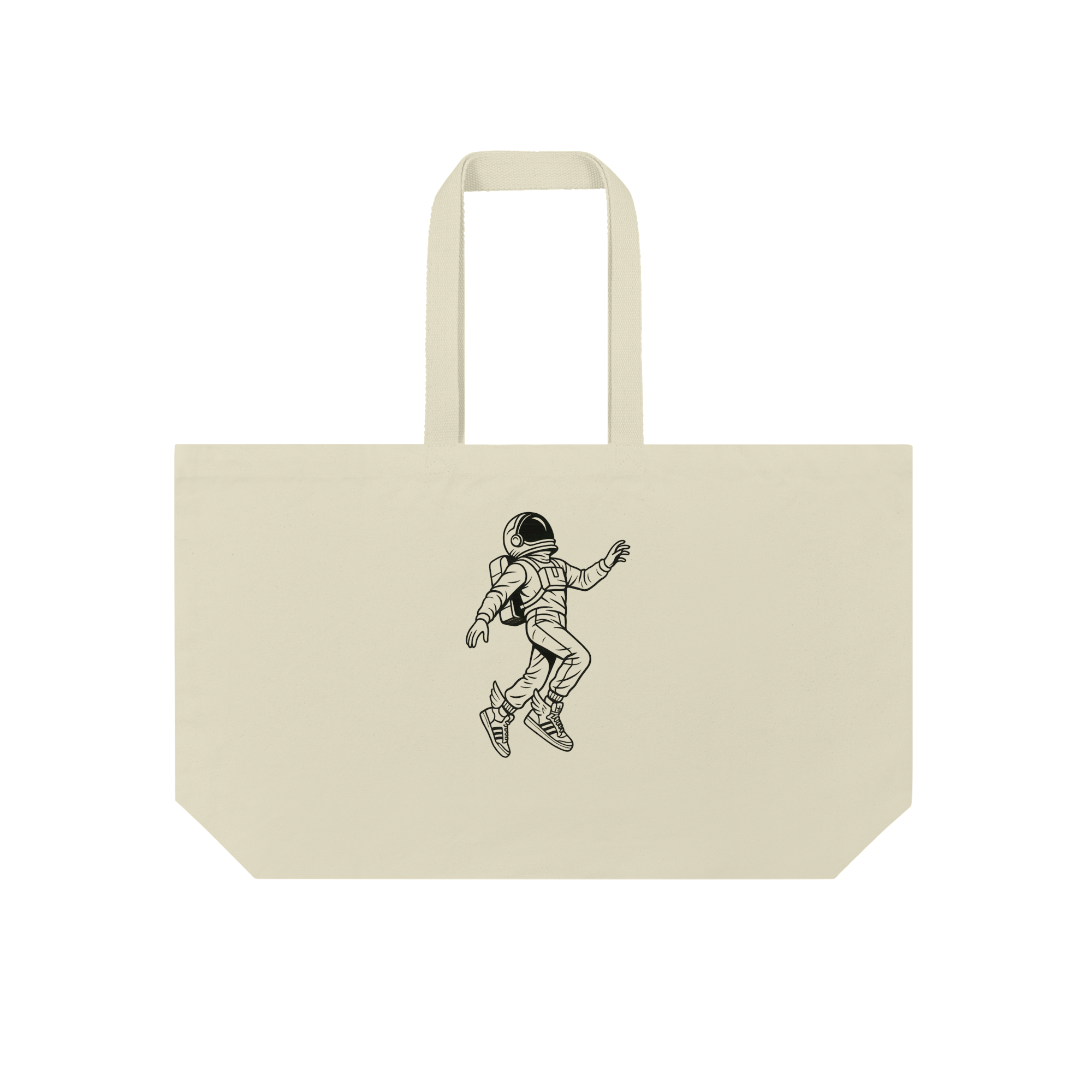 Winged Astronaut Flight Bag in Natural