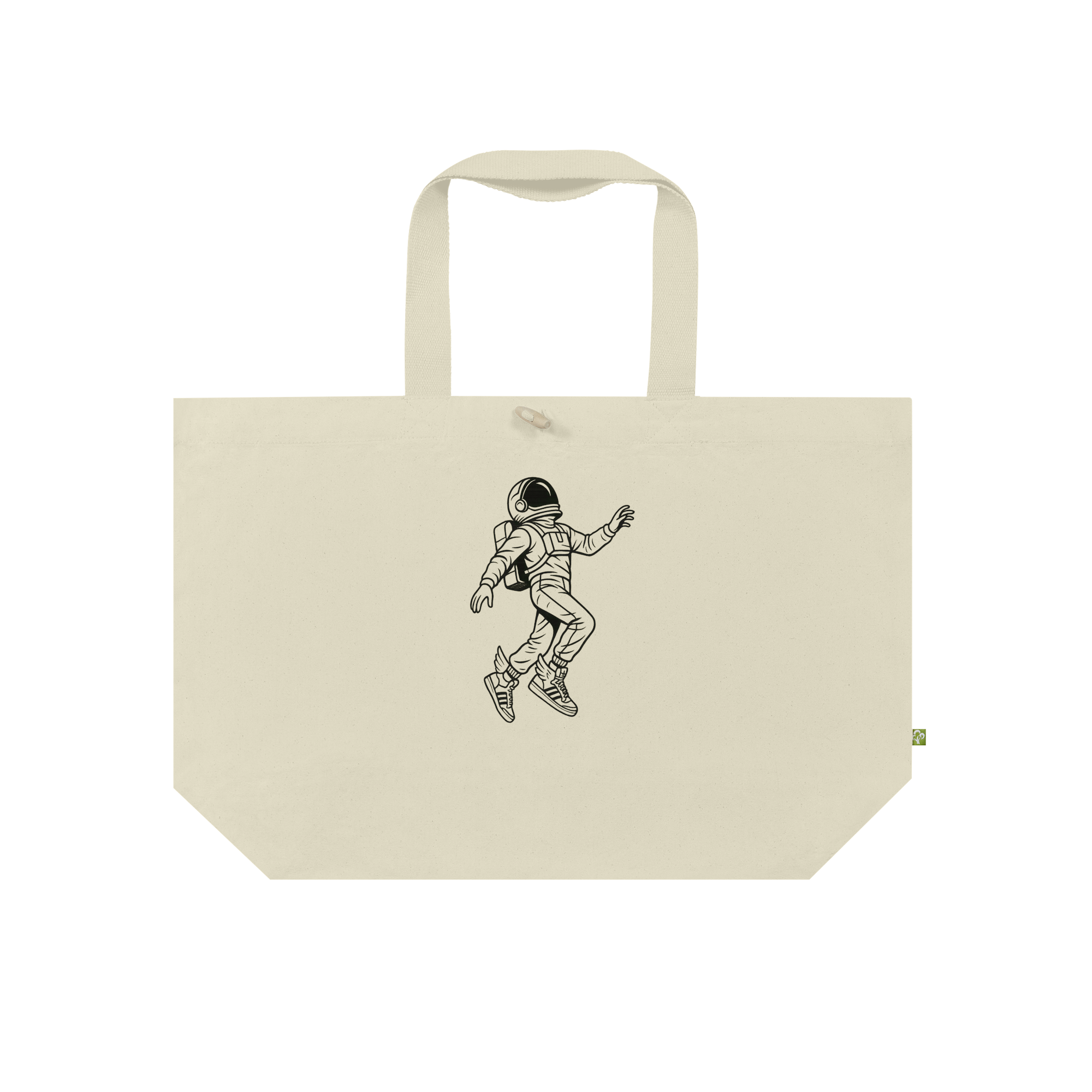 Winged Astronaut Flight Bag in Natural