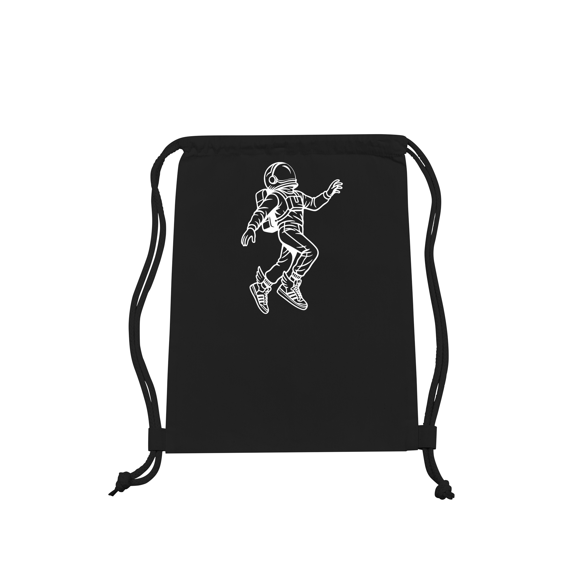 Winged Astronaut Fligt Bag in Black
