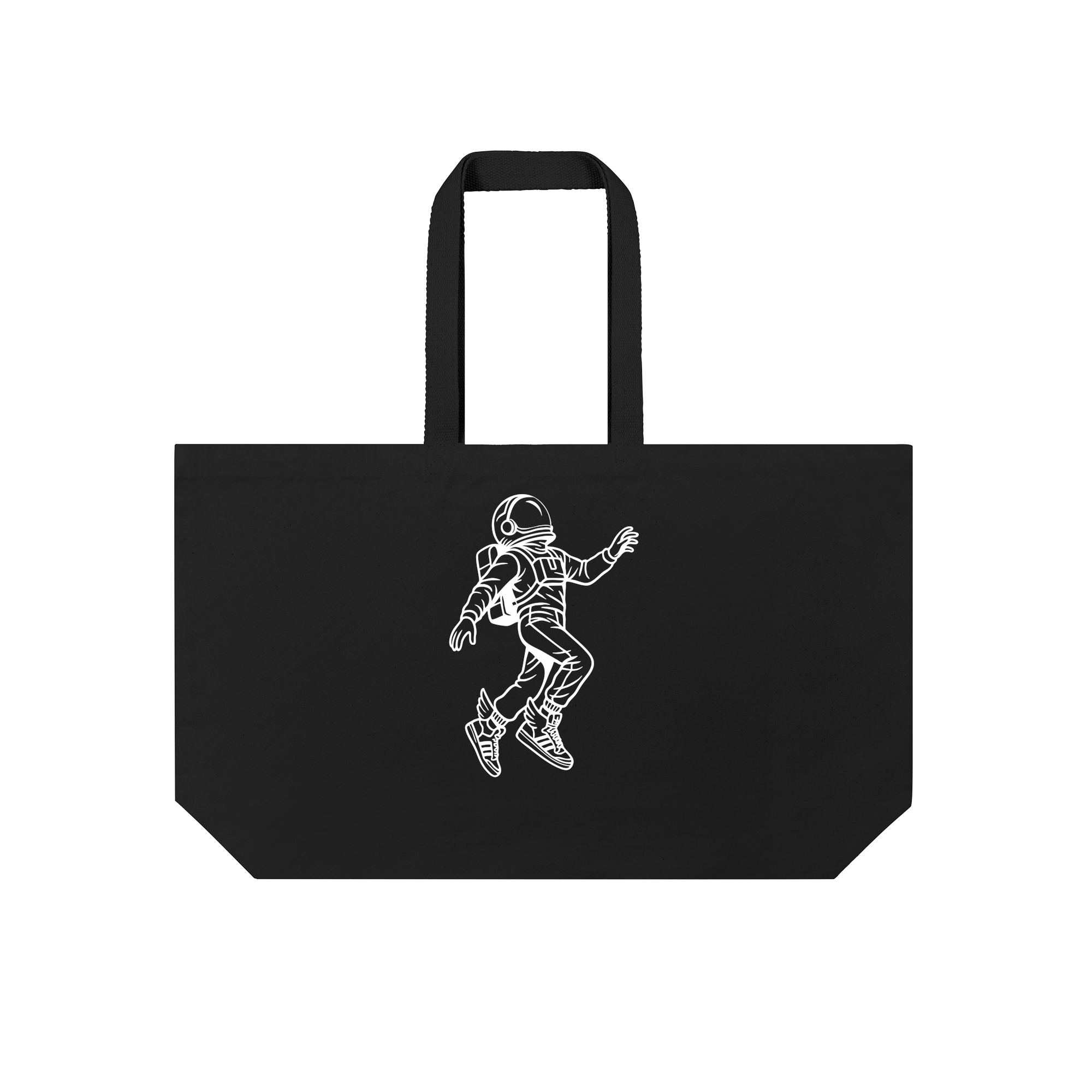 Winged Astronaut Fligt Bag in Black
