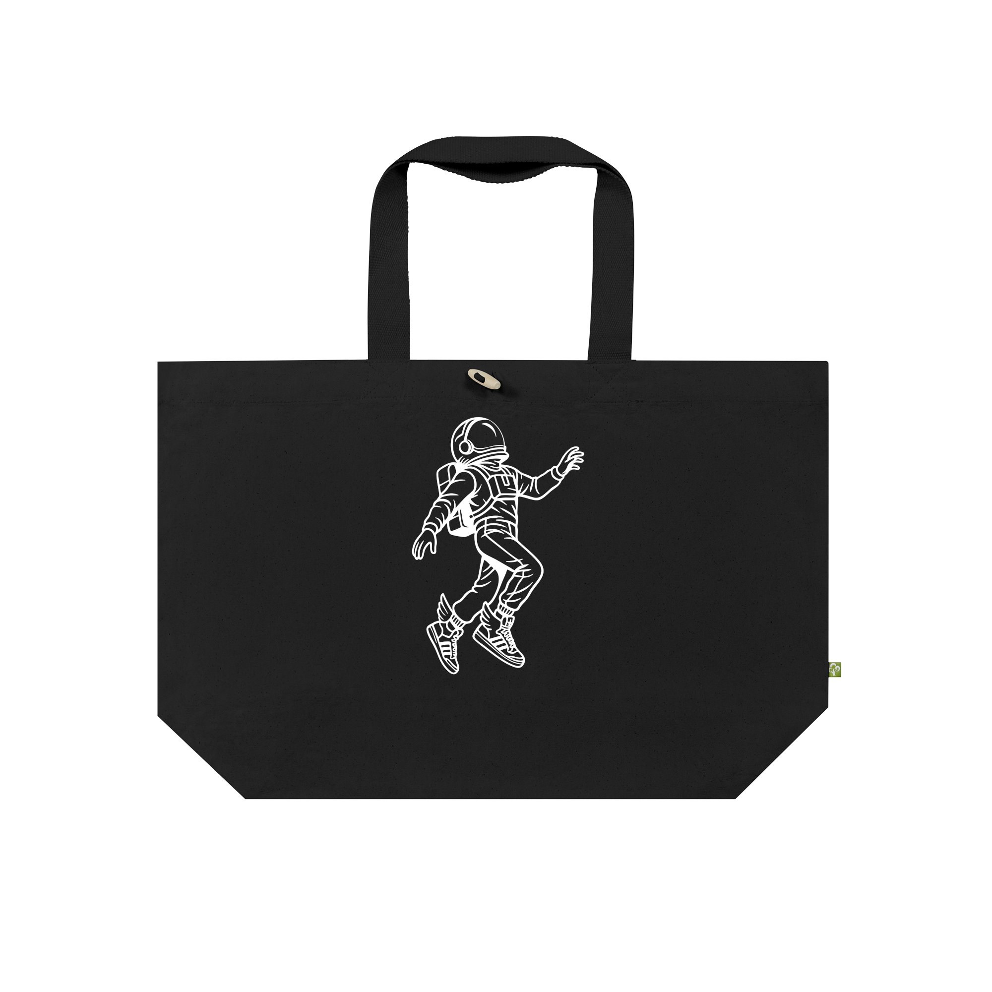 Winged Astronaut Fligt Bag in Black