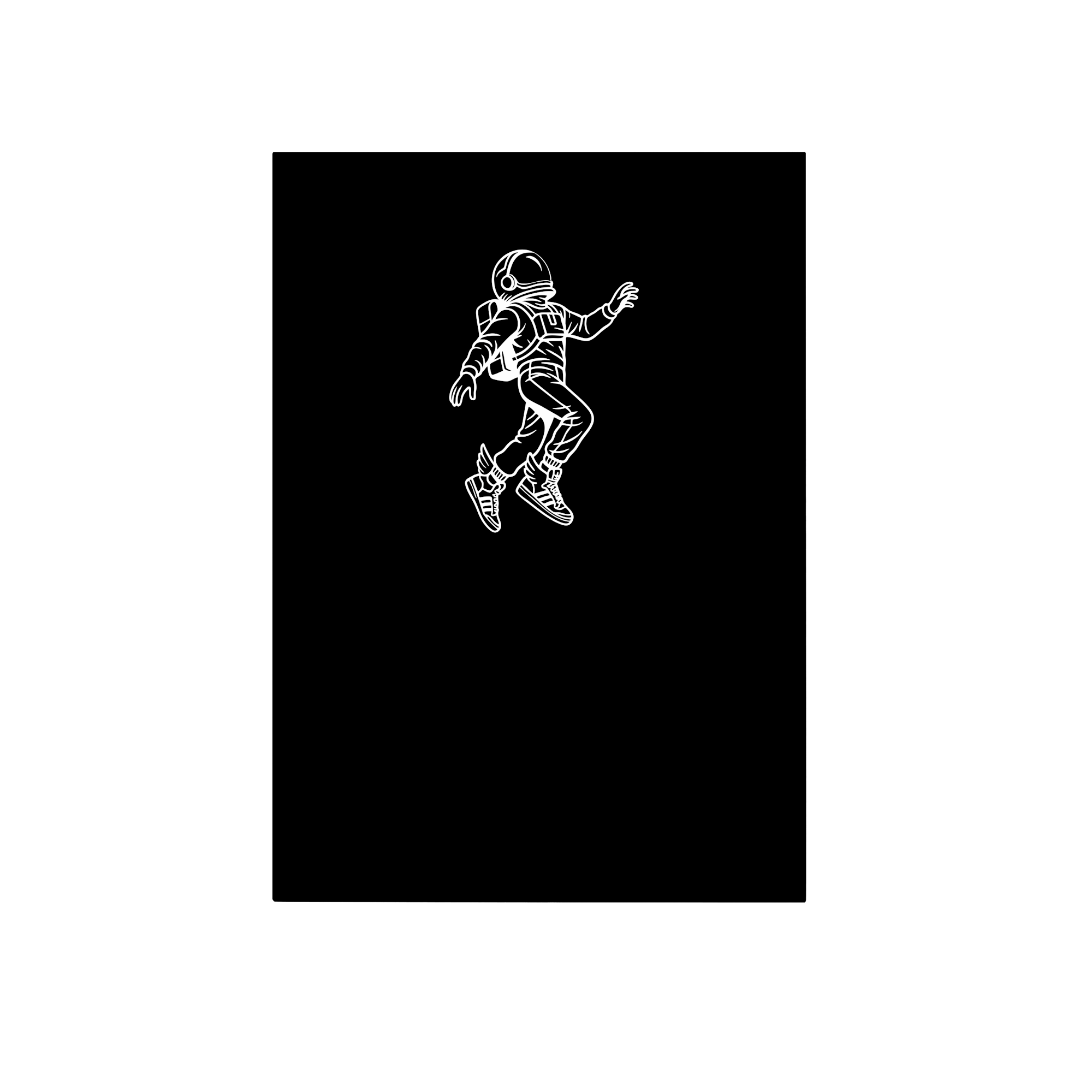 Winged Astronaut Fligt Lifestyle in Black