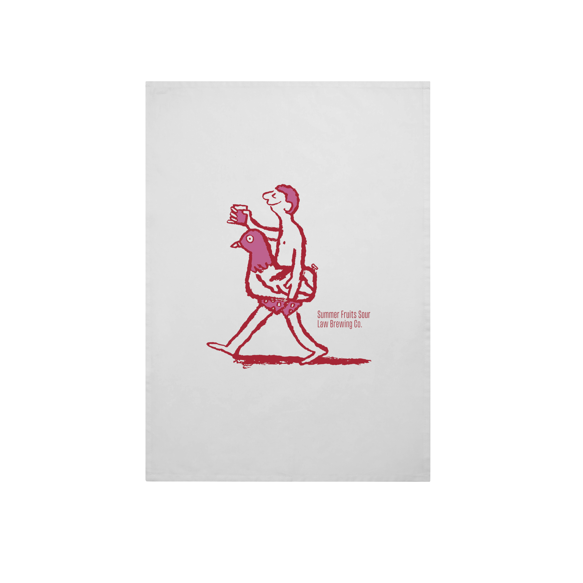 Law Brewing Tee Towel Lifestyle in White