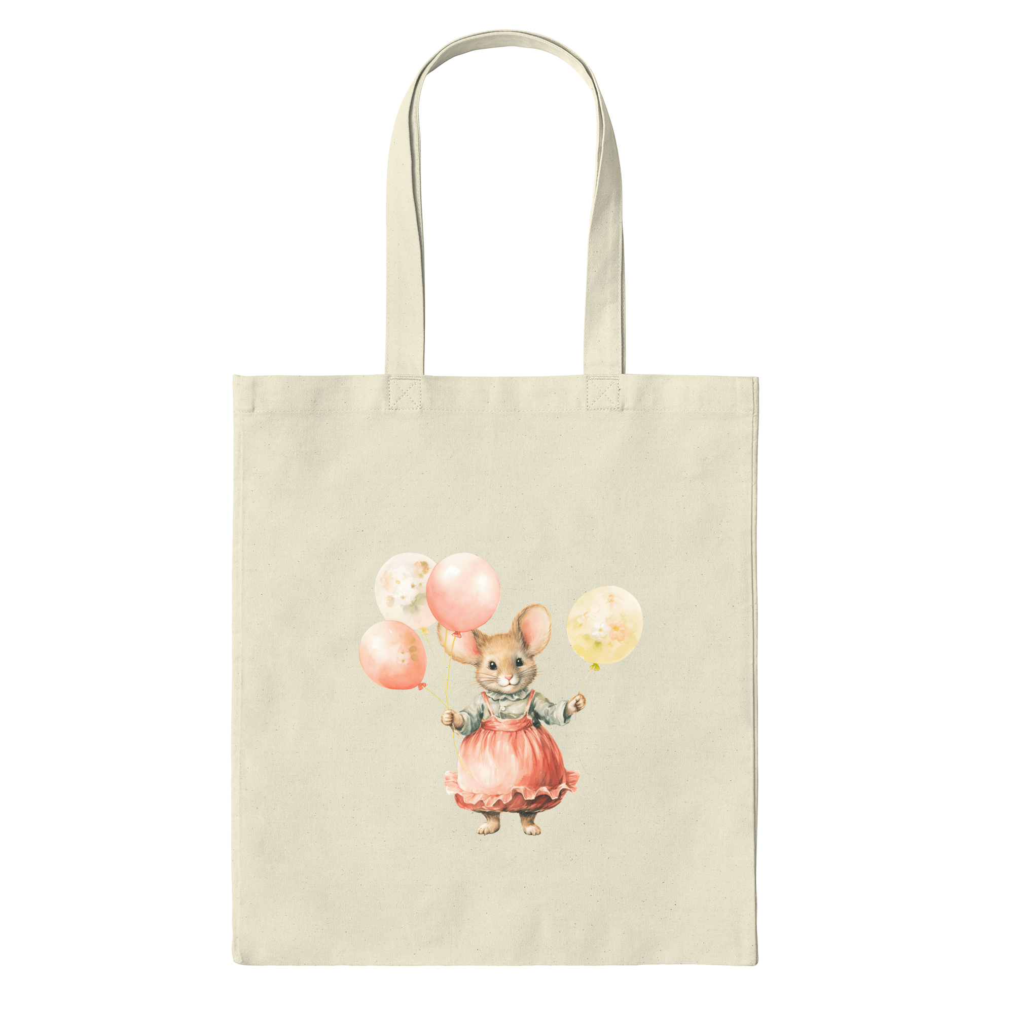 Birthday Mouse By Glowybox Bag in Natural