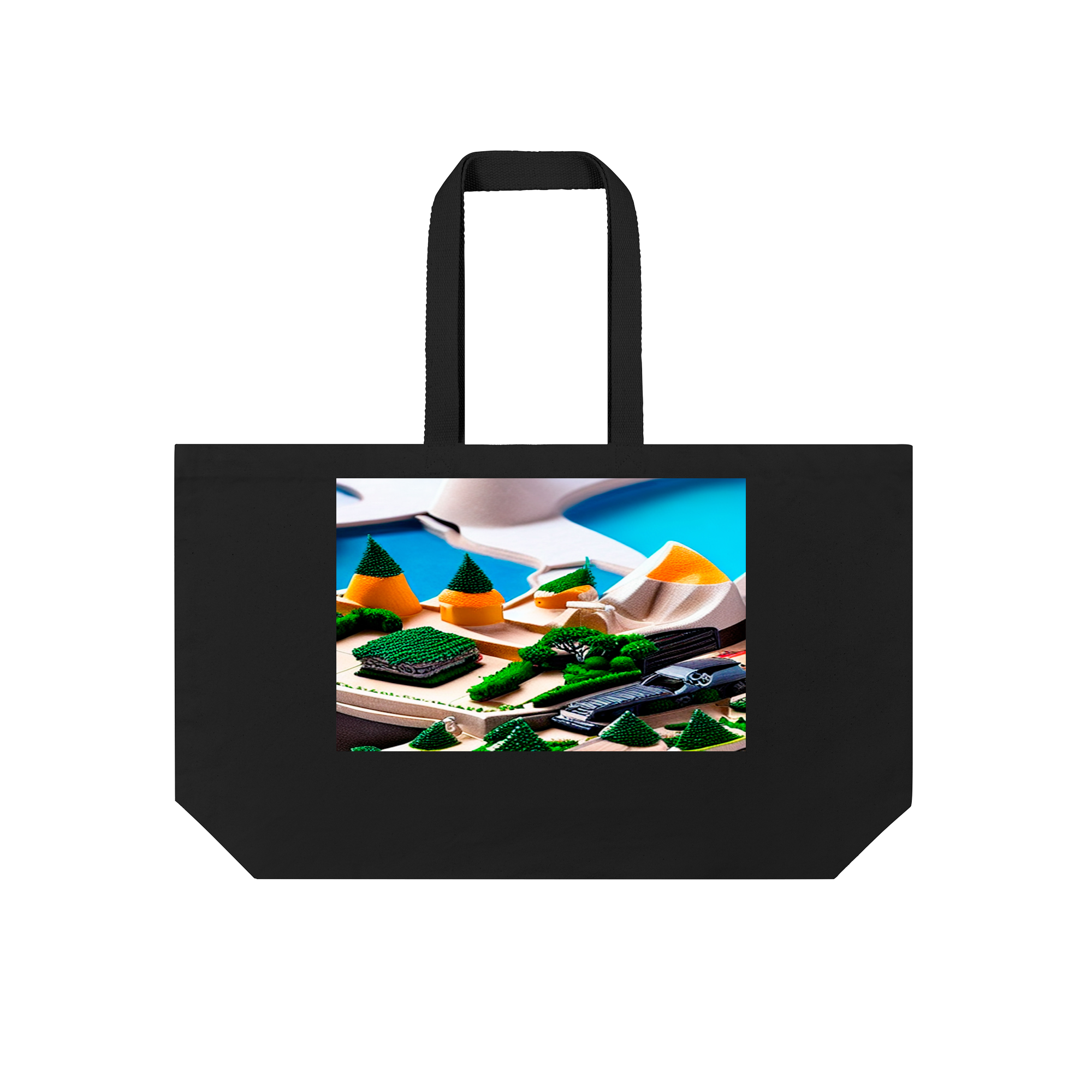 Abstract Bag in Black
