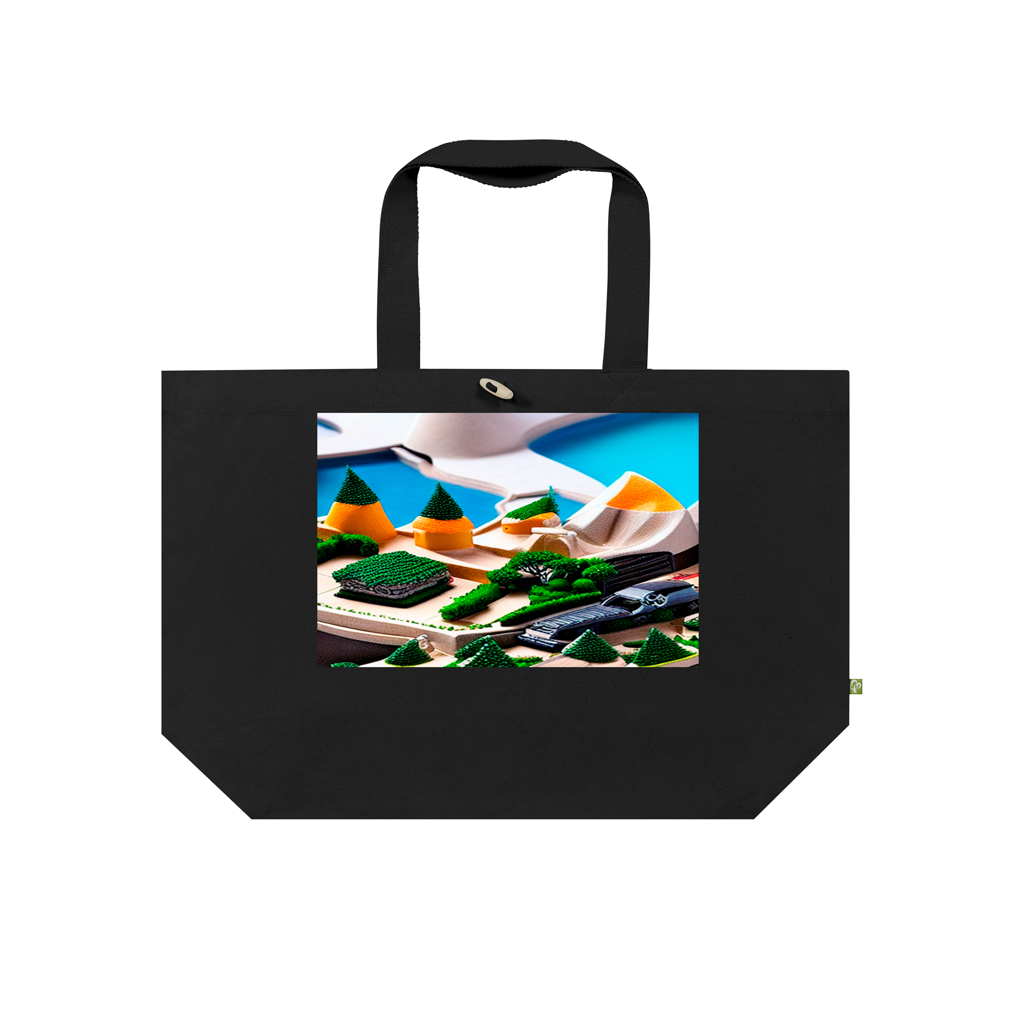Abstract Bag in Black