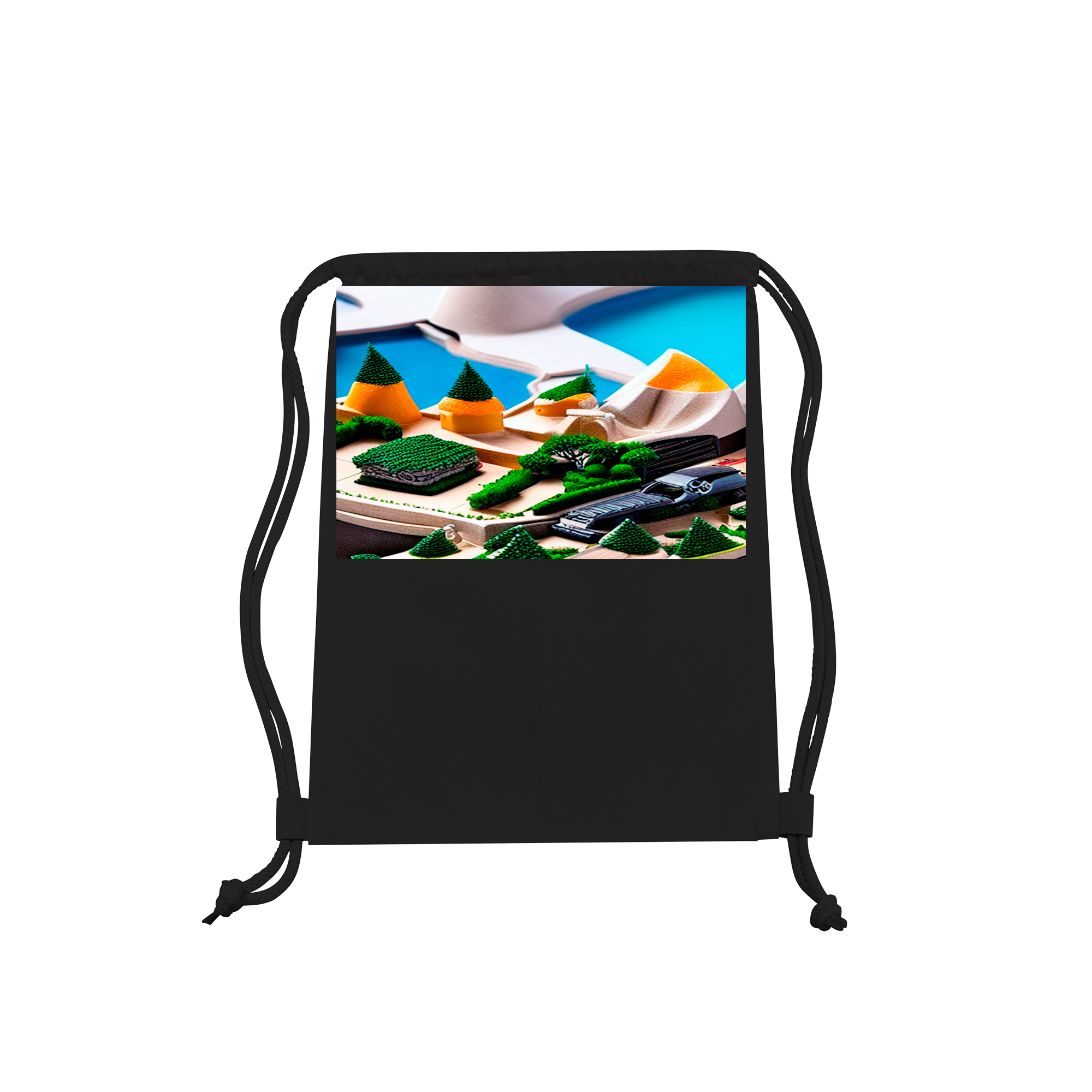 Abstract Bag in Black