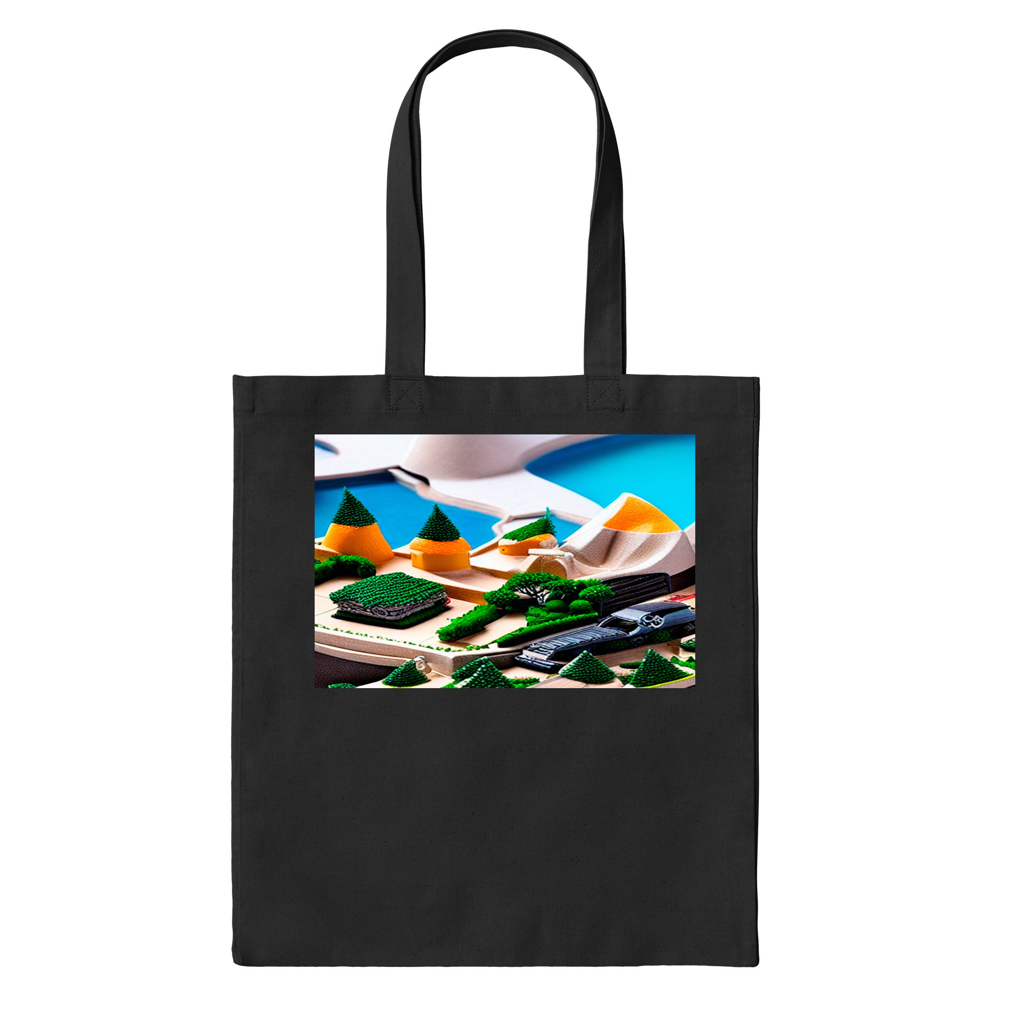 Abstract Bag in Black