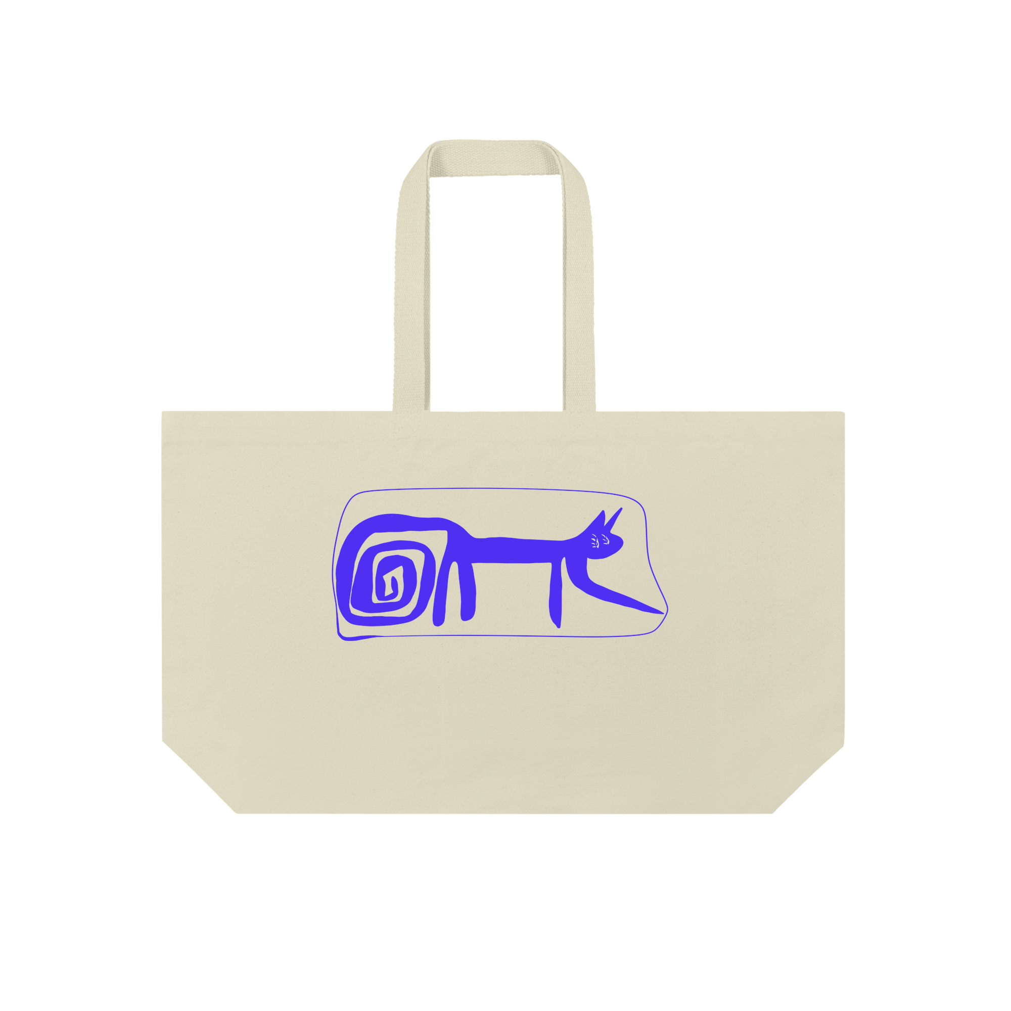 Blue Cat Bag in Natural