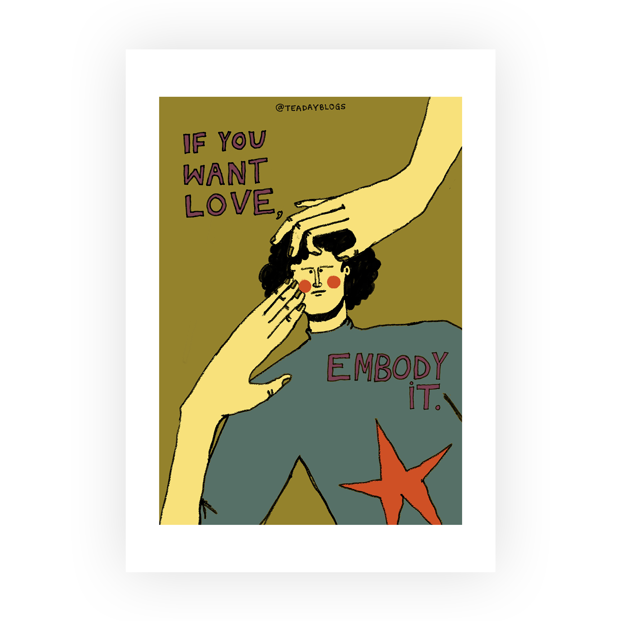 Embody Love Art Print in Art print