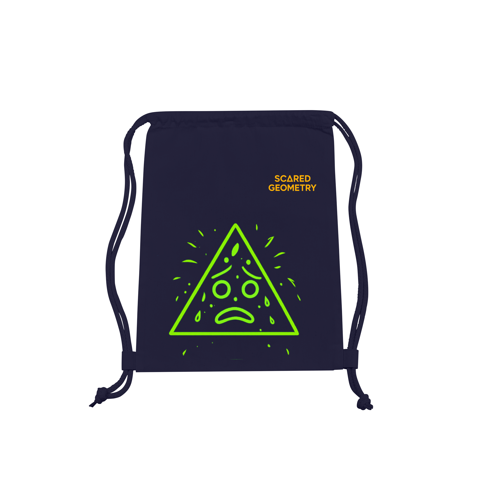 Neon Anxiety - Tri‑xiety Bag in French Navy
