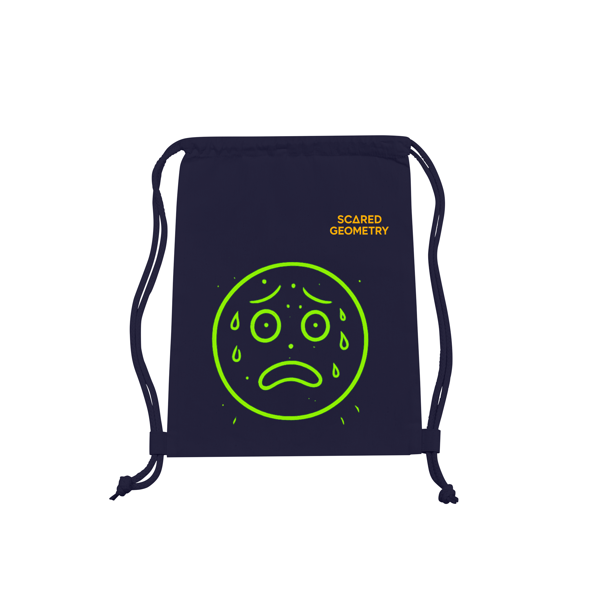 Neon Anxiety - Cowering Circle Bag in French Navy