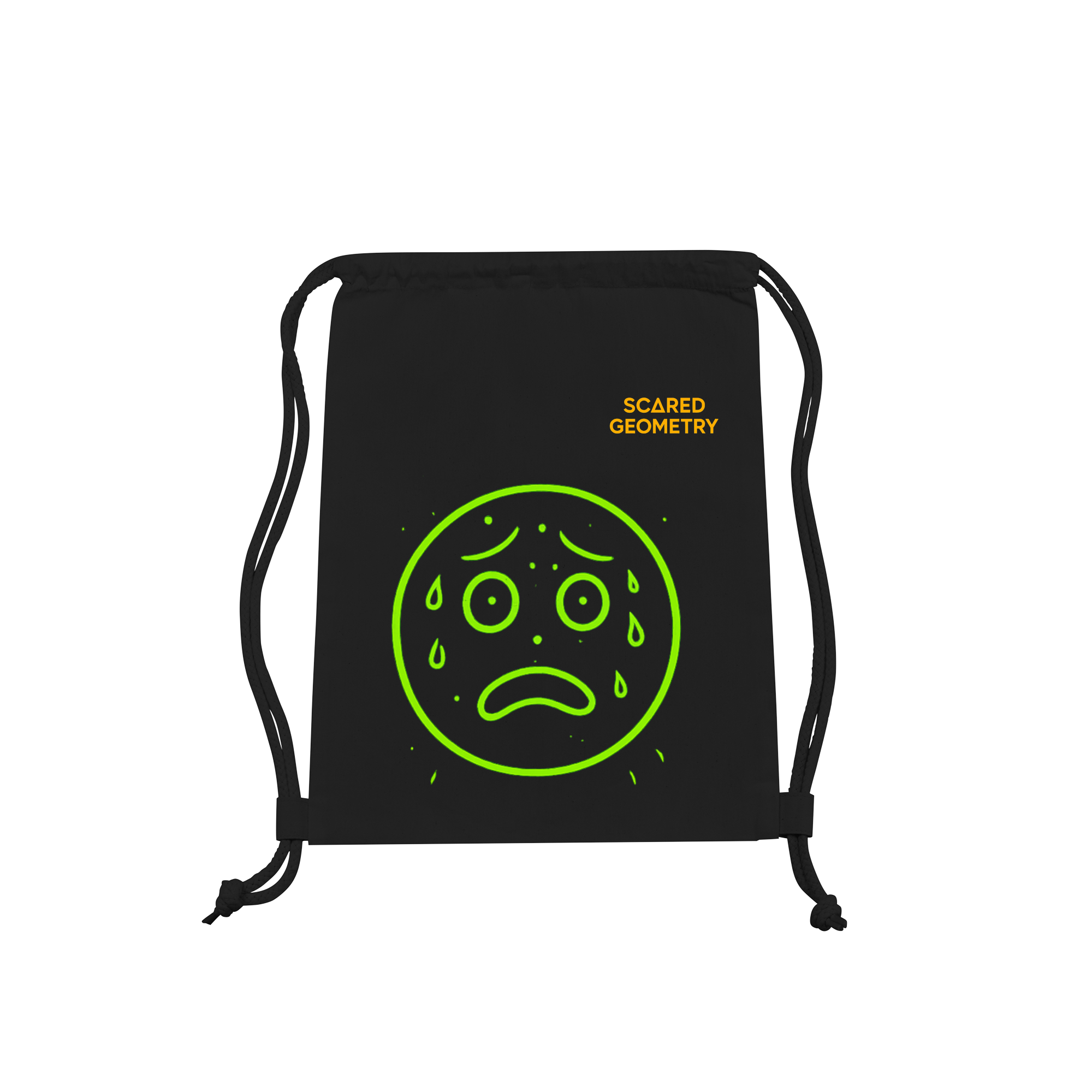 Neon Anxiety - Cowering Circle Bag in Black