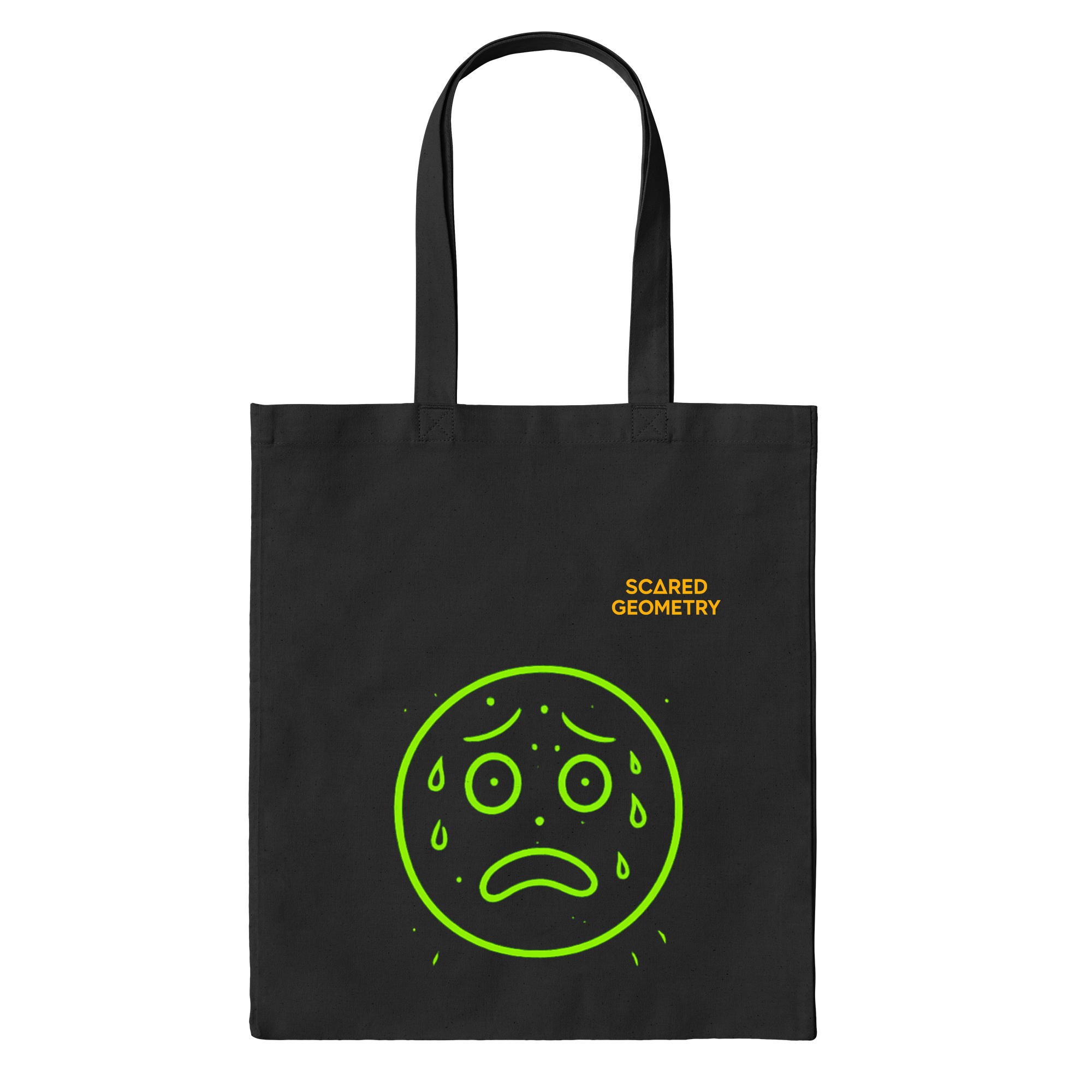 Neon Anxiety - Cowering Circle Bag in Black