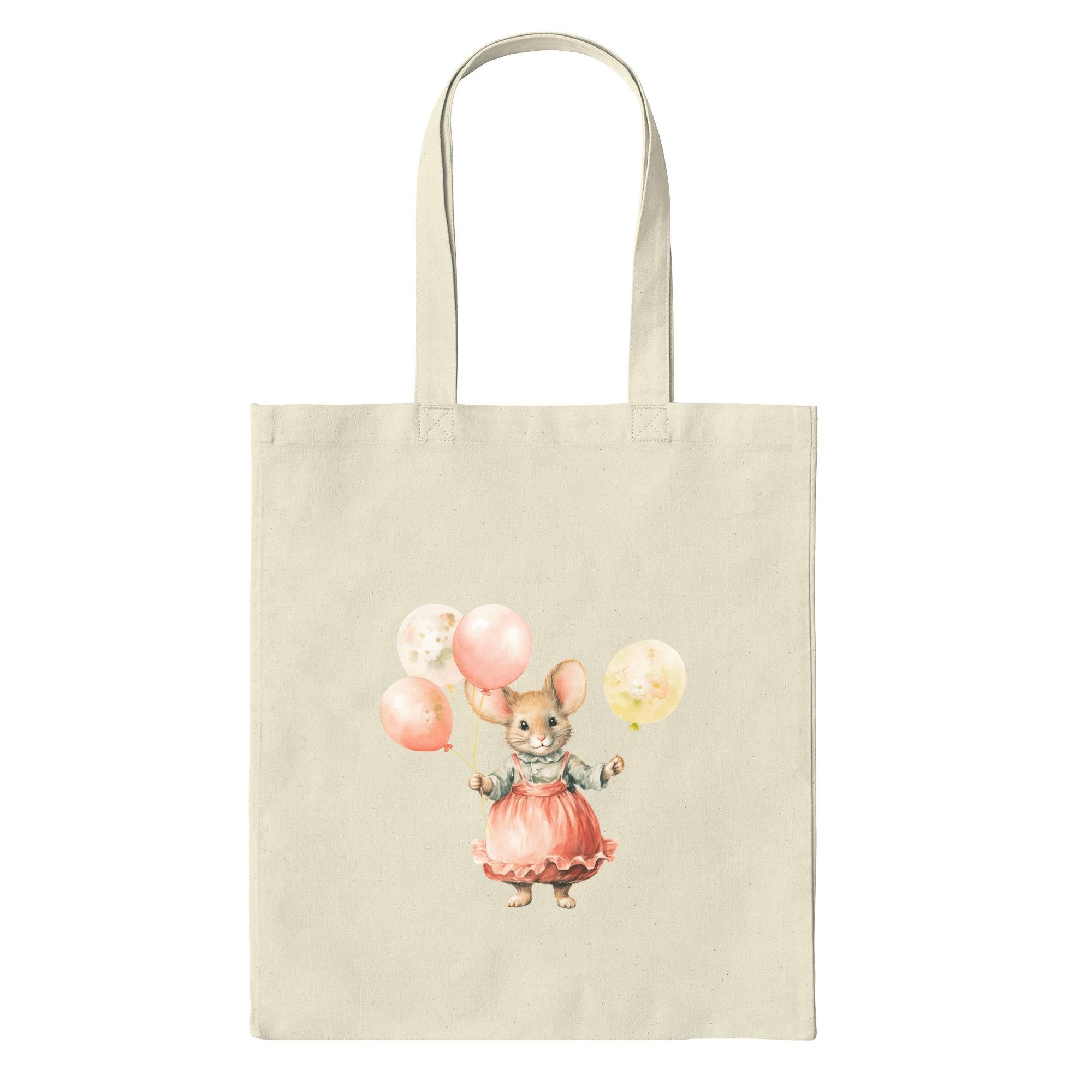 Birthday Mouse By Glowybox Bag in Natural