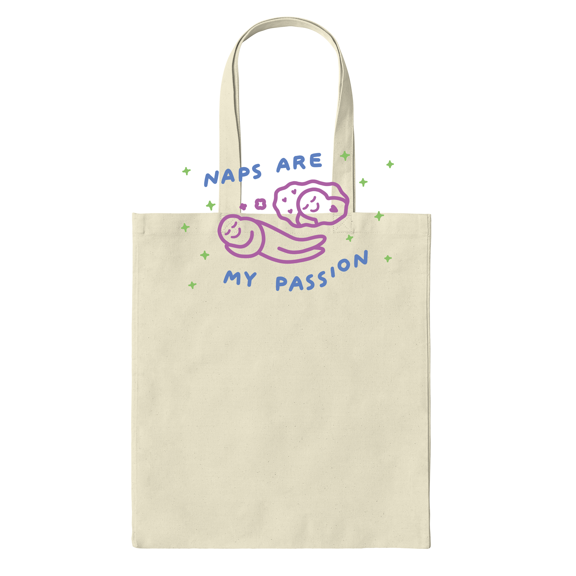 I Love Naps Bag in Natural