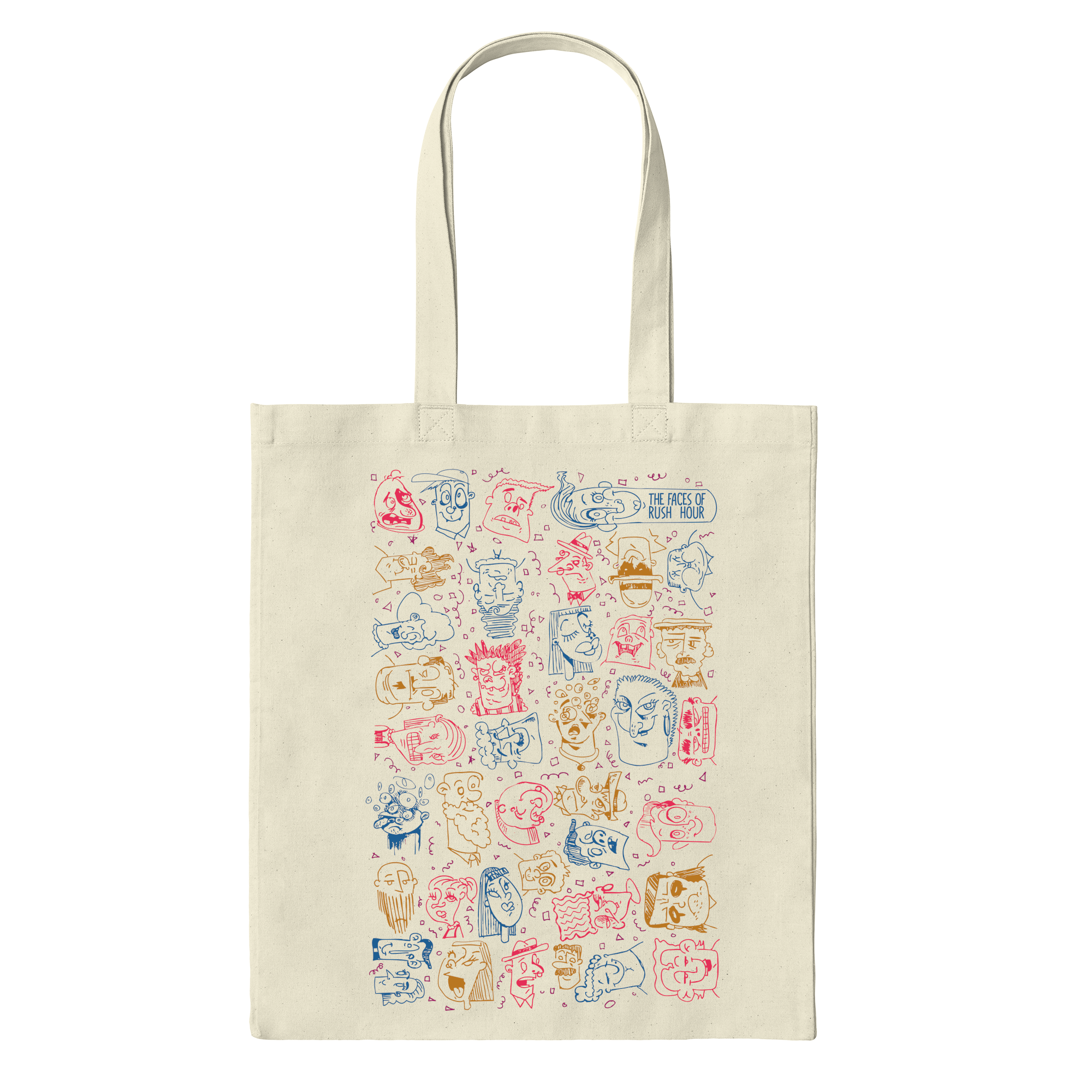 The Faces Of Rush Hour Bag in Natural