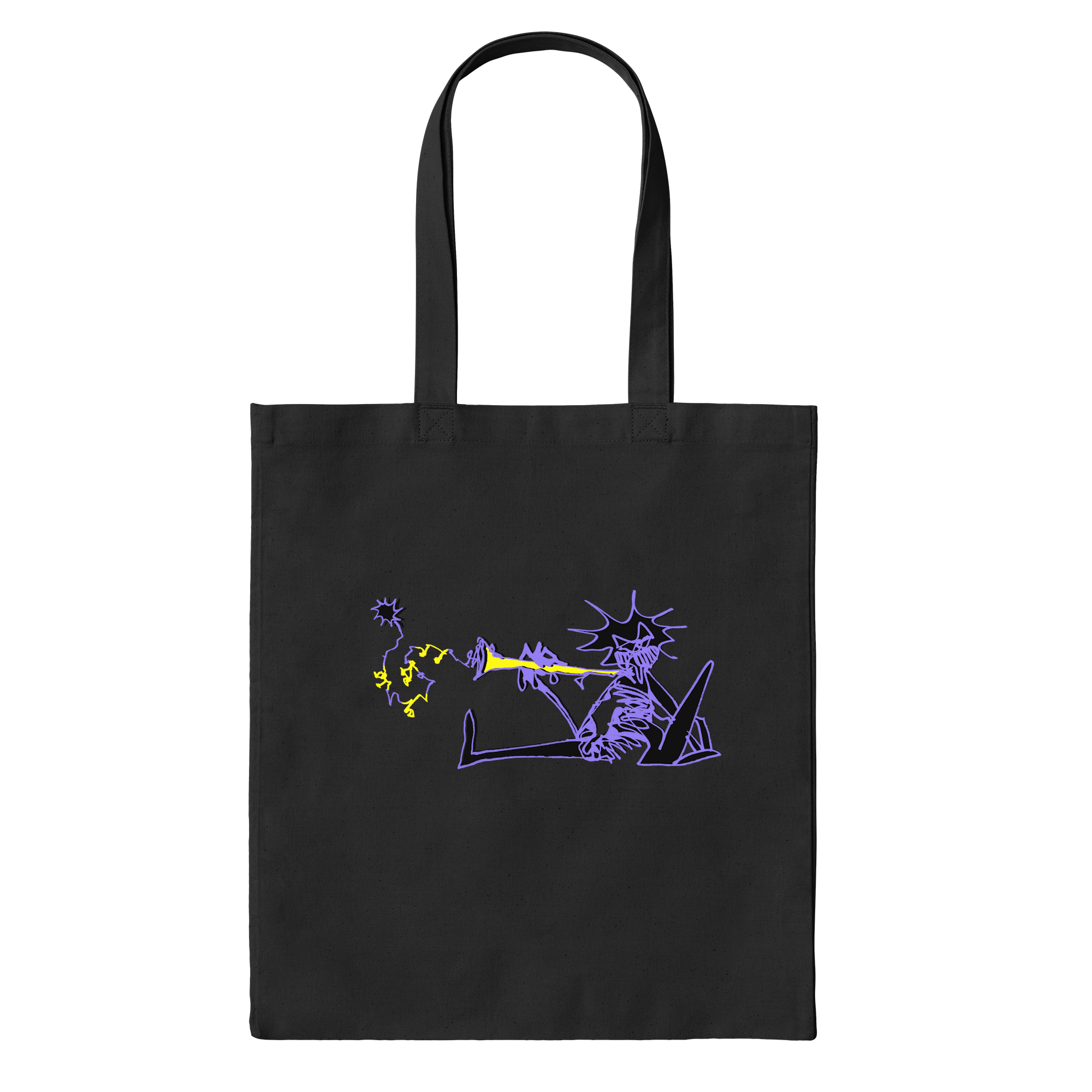 Trumpet Tez Bag in Black