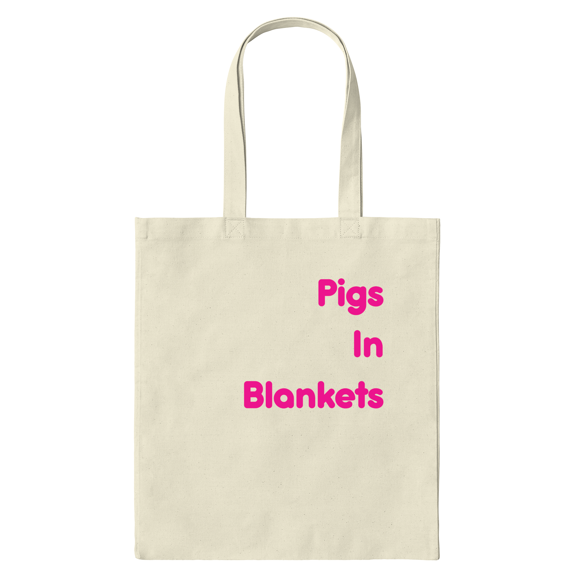 Pigs In Blankets Pink Bag in Natural