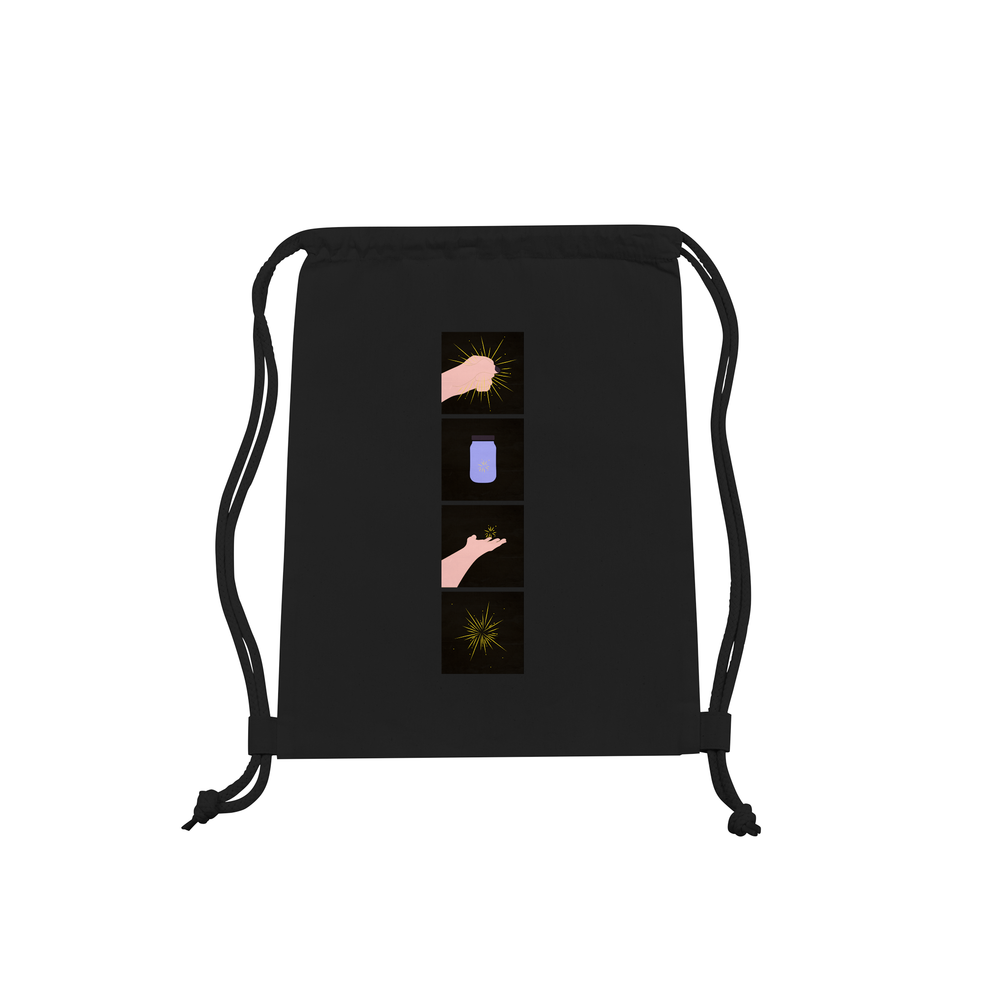Be Free To Shine Bag in Black