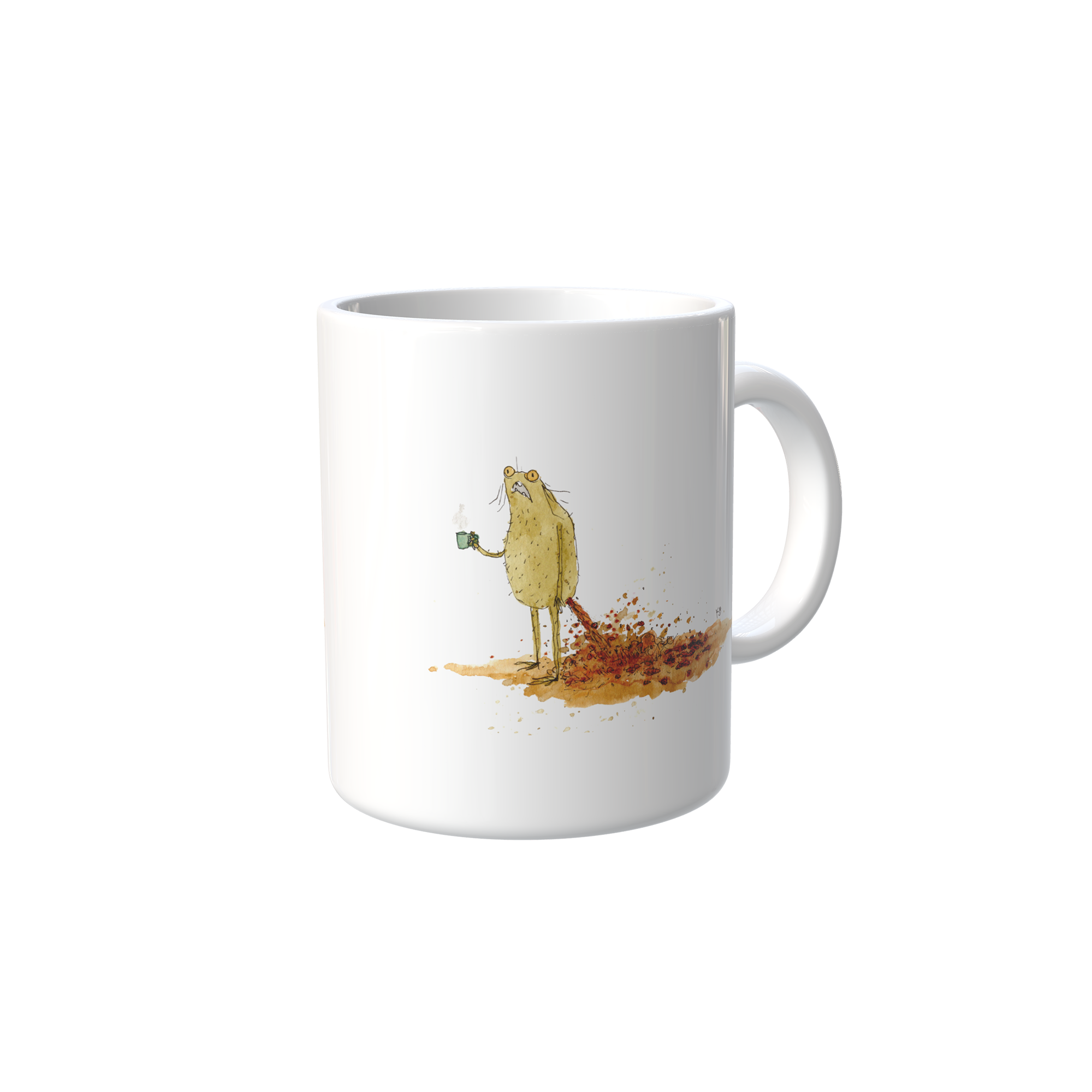 Morning Coffee Mug in White