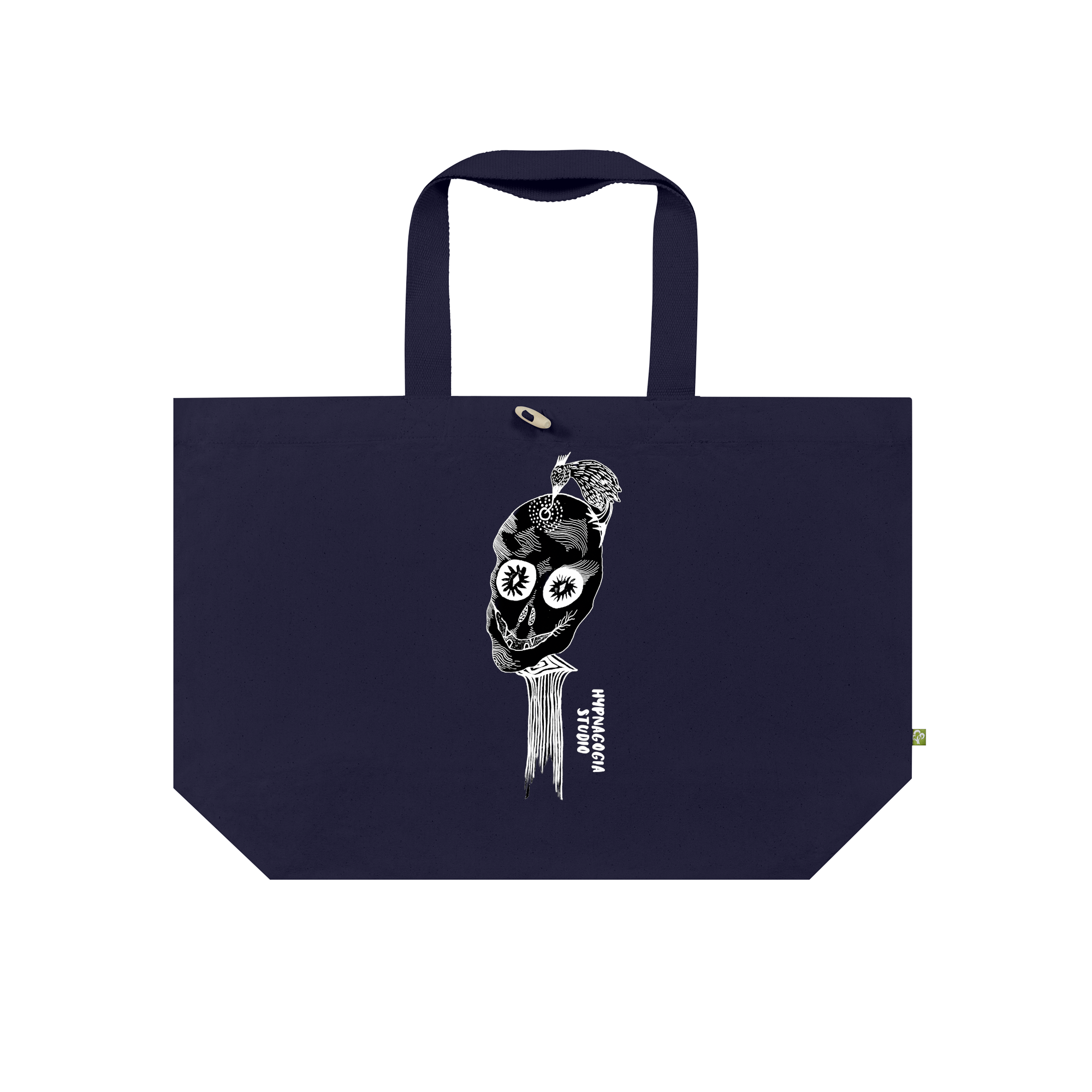 Skeleton And Bird Bag in French Navy