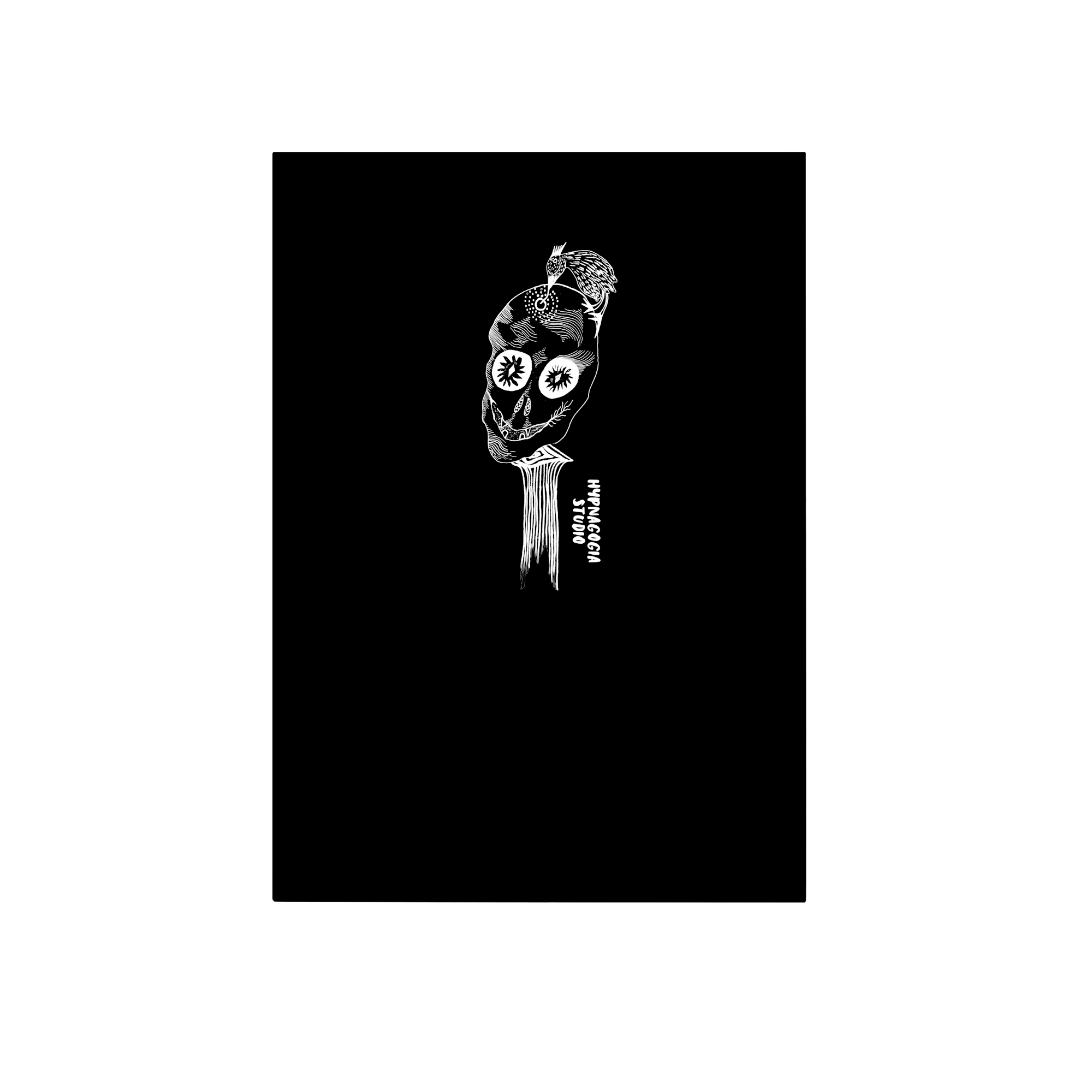 Skeleton And Bird Lifestyle in Black