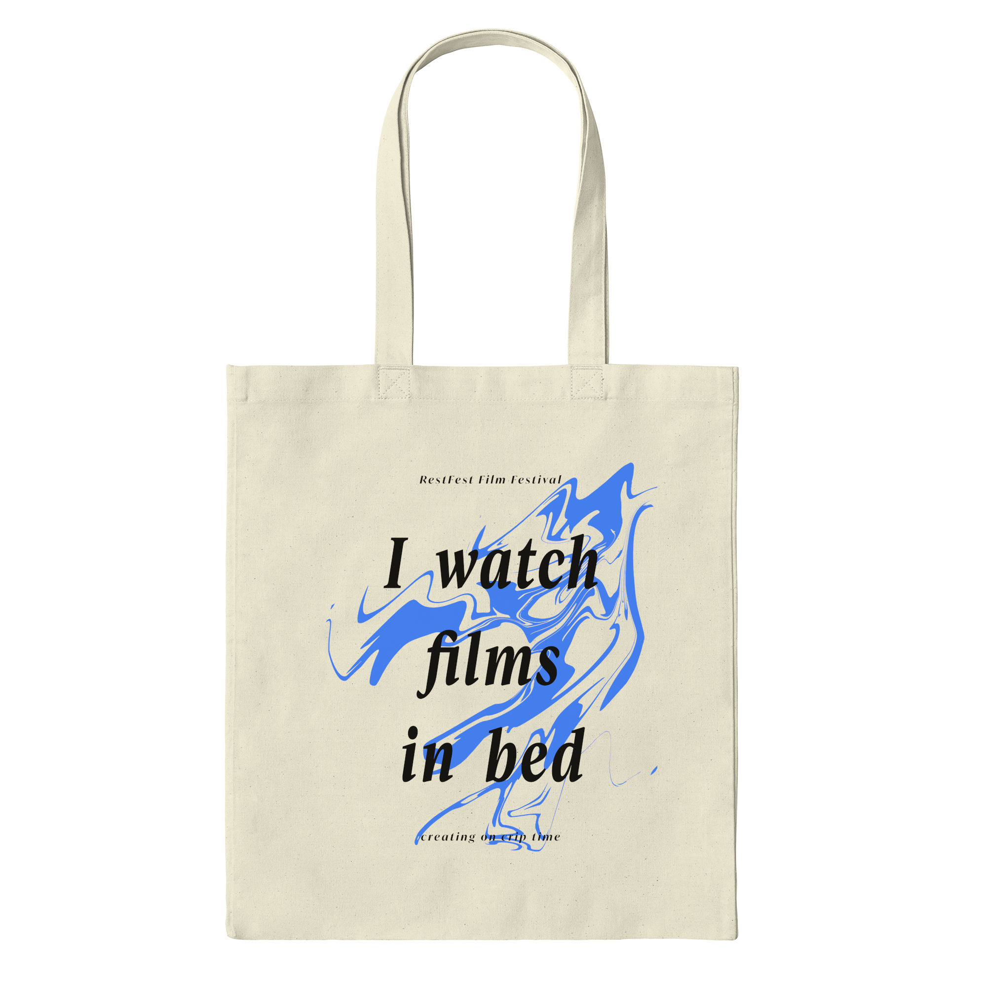 I Watch Films In Bed - Tote Bag in Natural