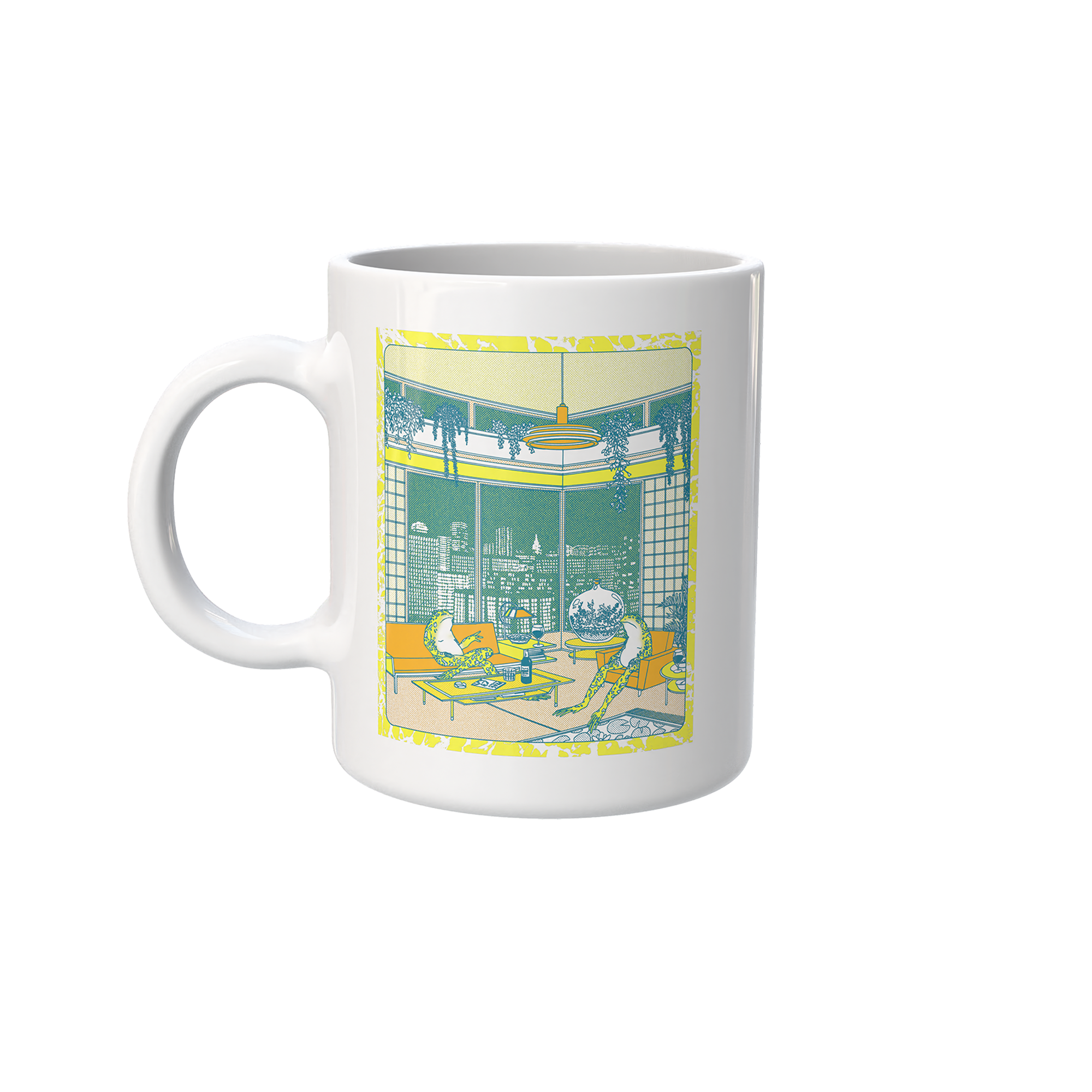 Ribbeting Conversation Mug in White