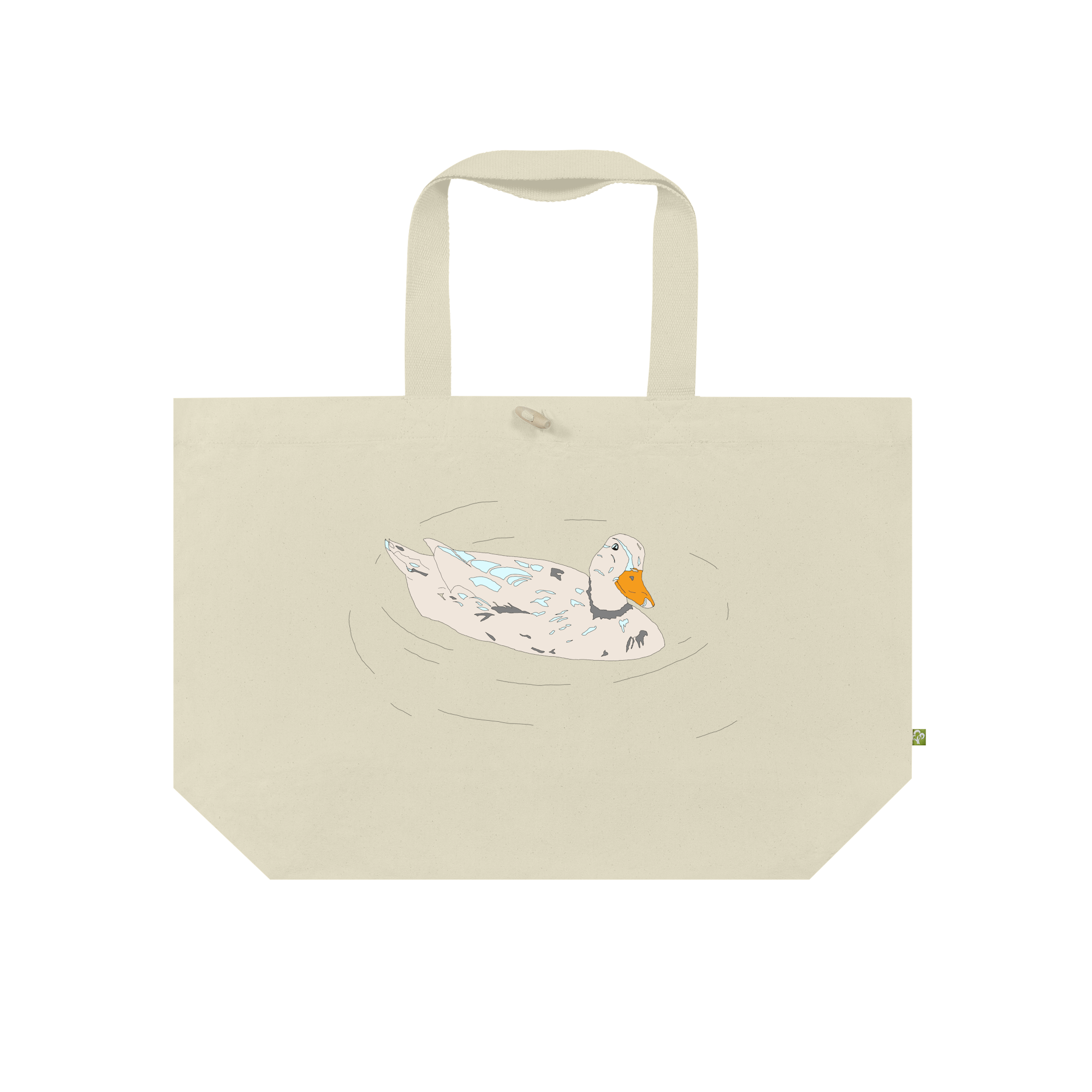 Duck Is Watching Bag in Natural