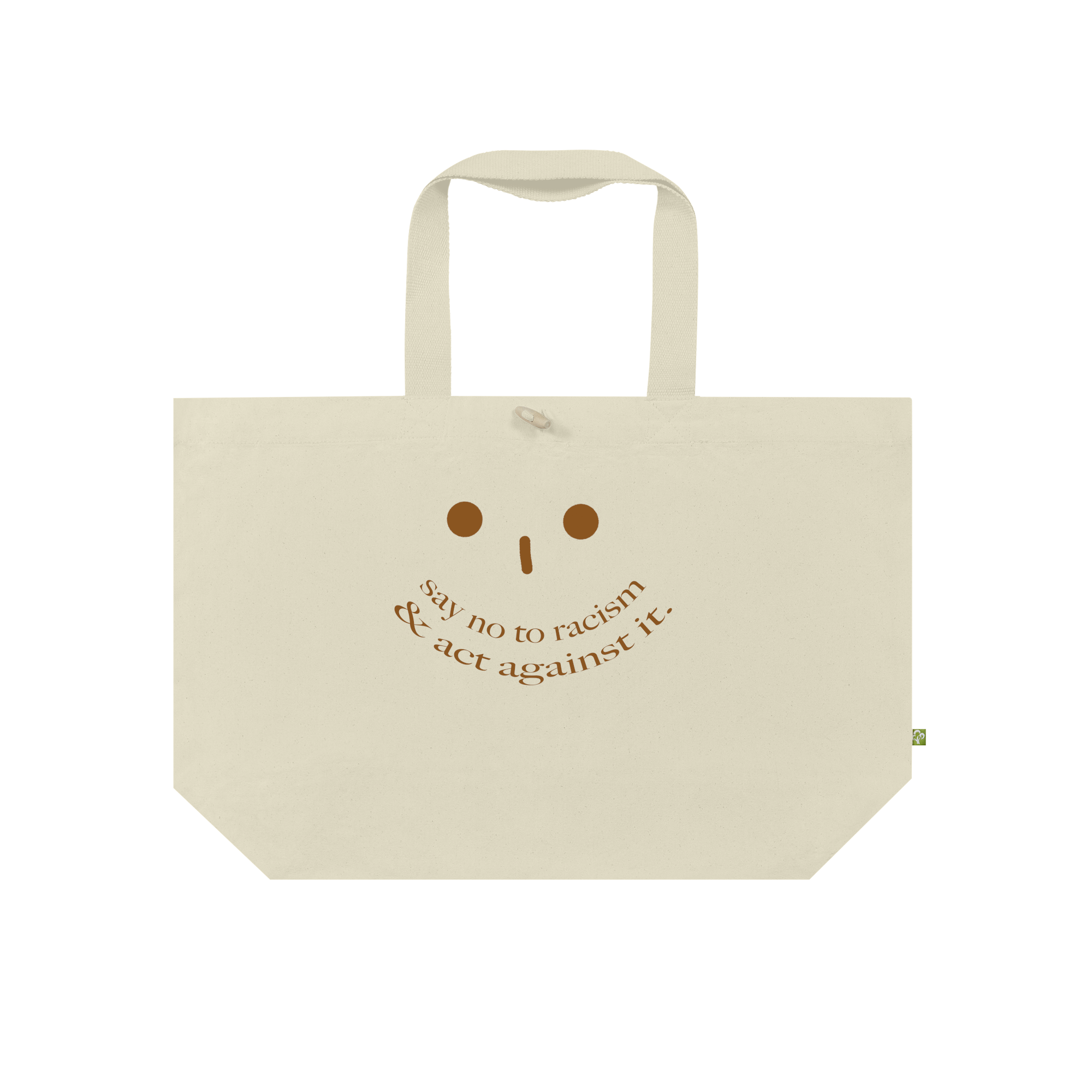 Say No To Racism &amp; Act Against It Bag in Natural