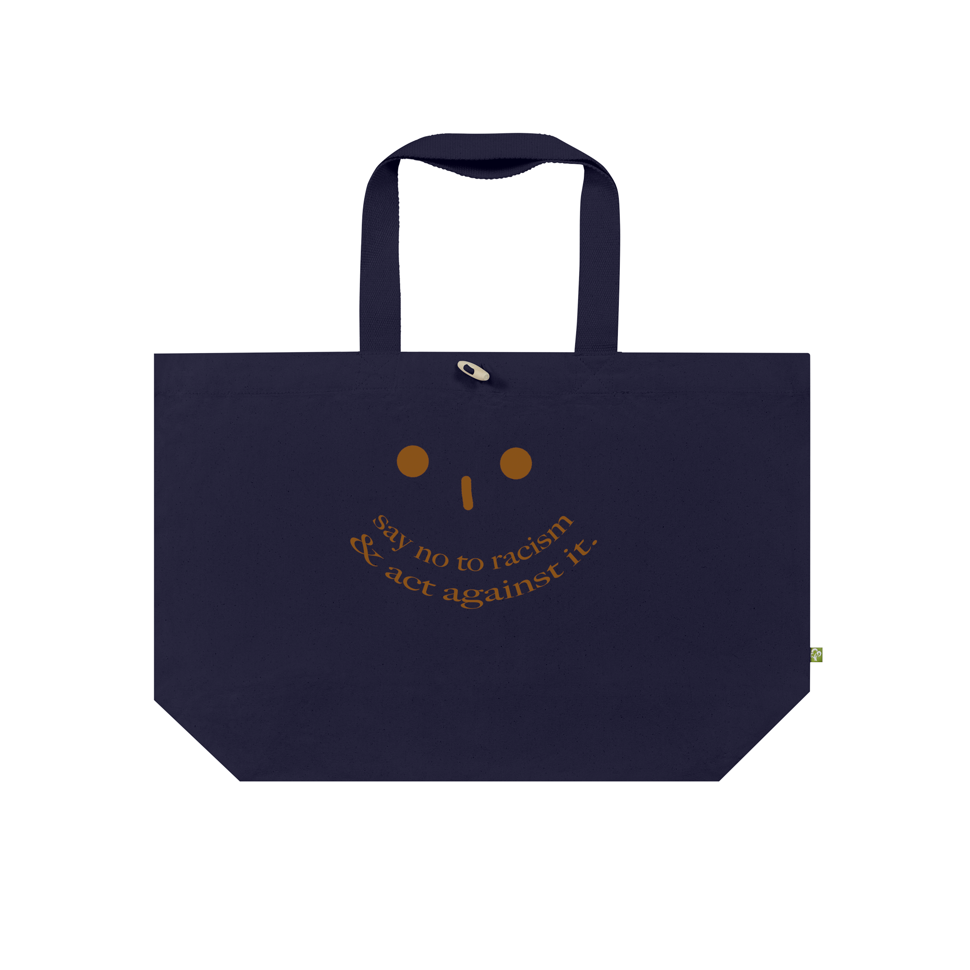Say No To Racism &amp; Act Against It Bag in French Navy