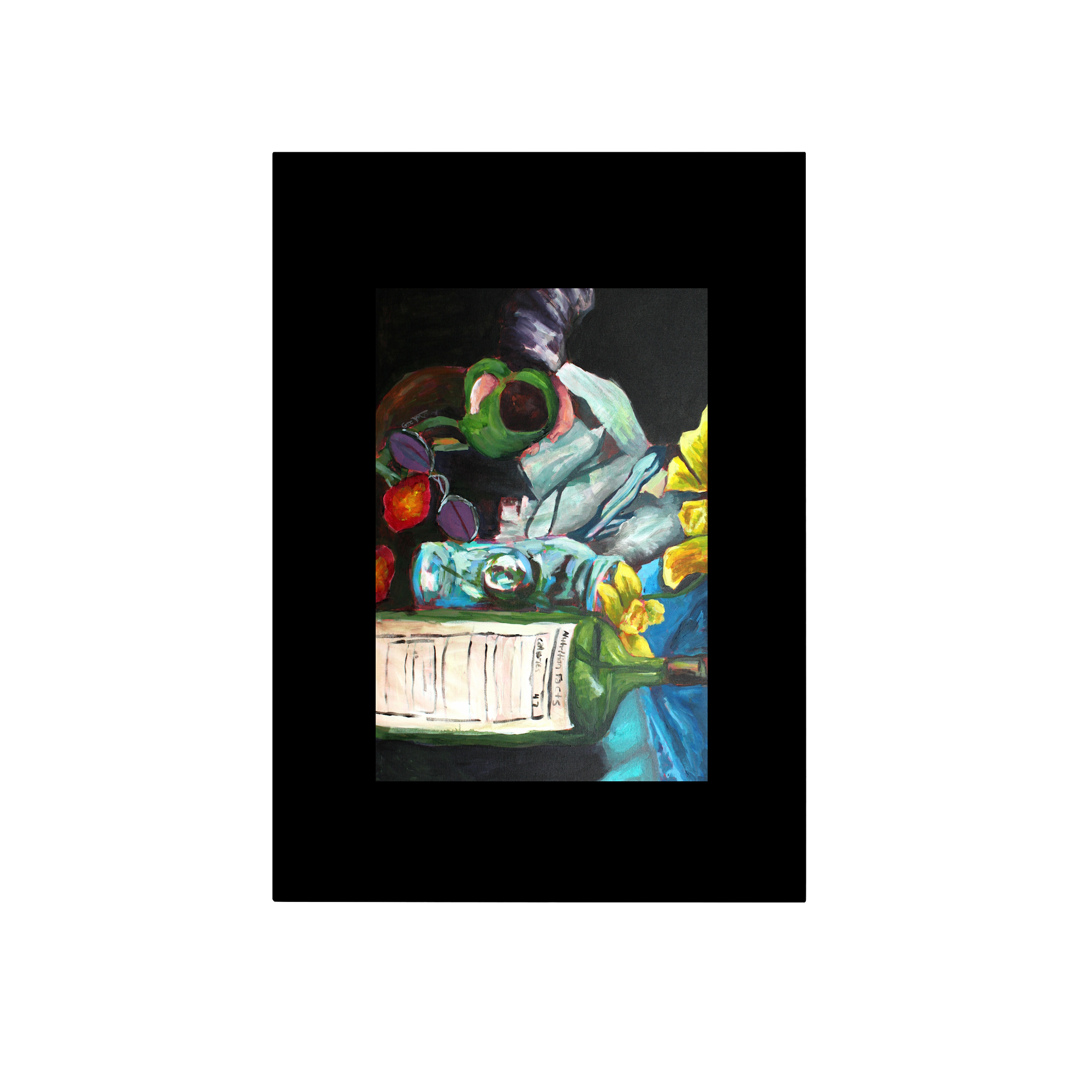 Dinner Guest Tea Towel Lifestyle in Black