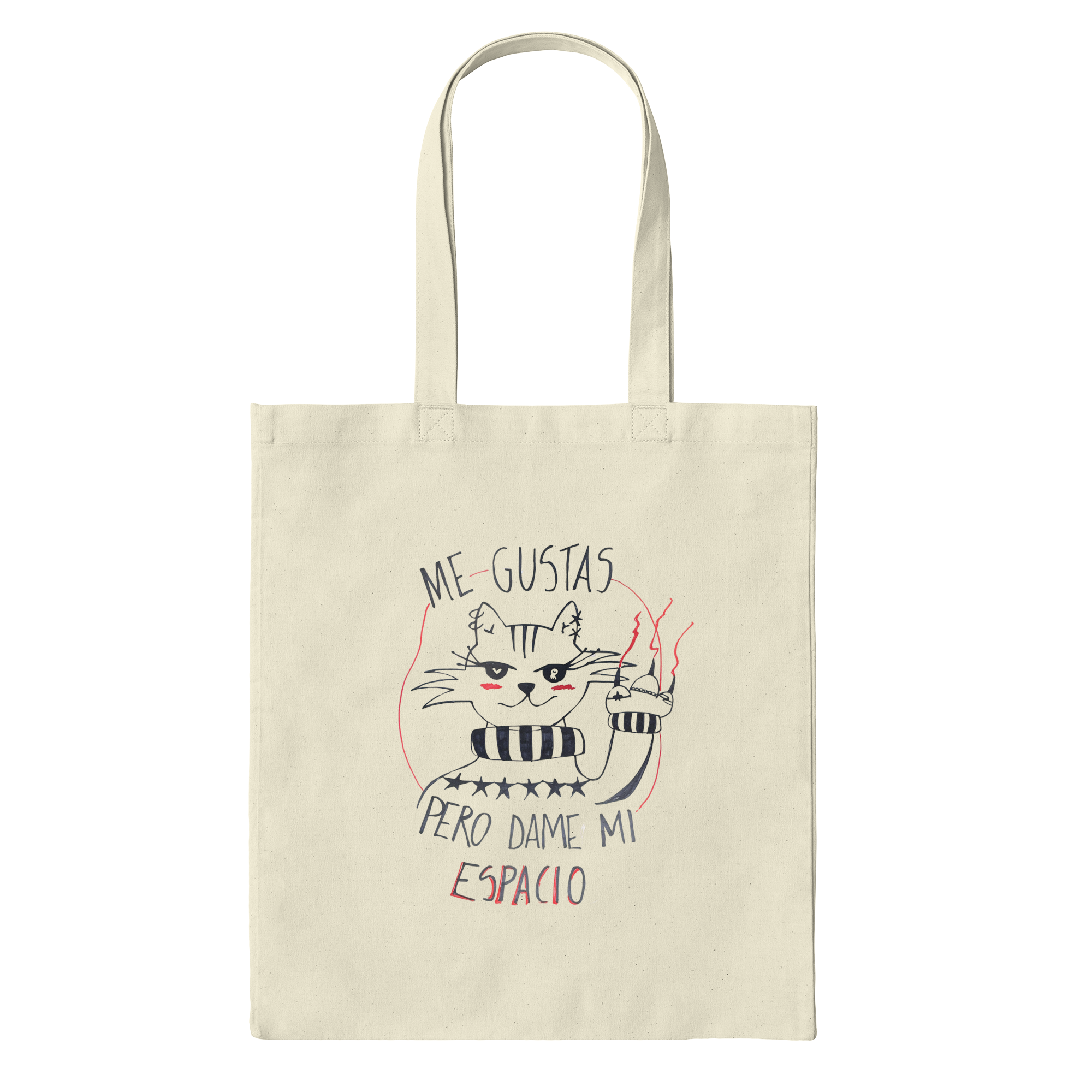 Me Gustas Pero Dame Mi Espacio Bag in Natural