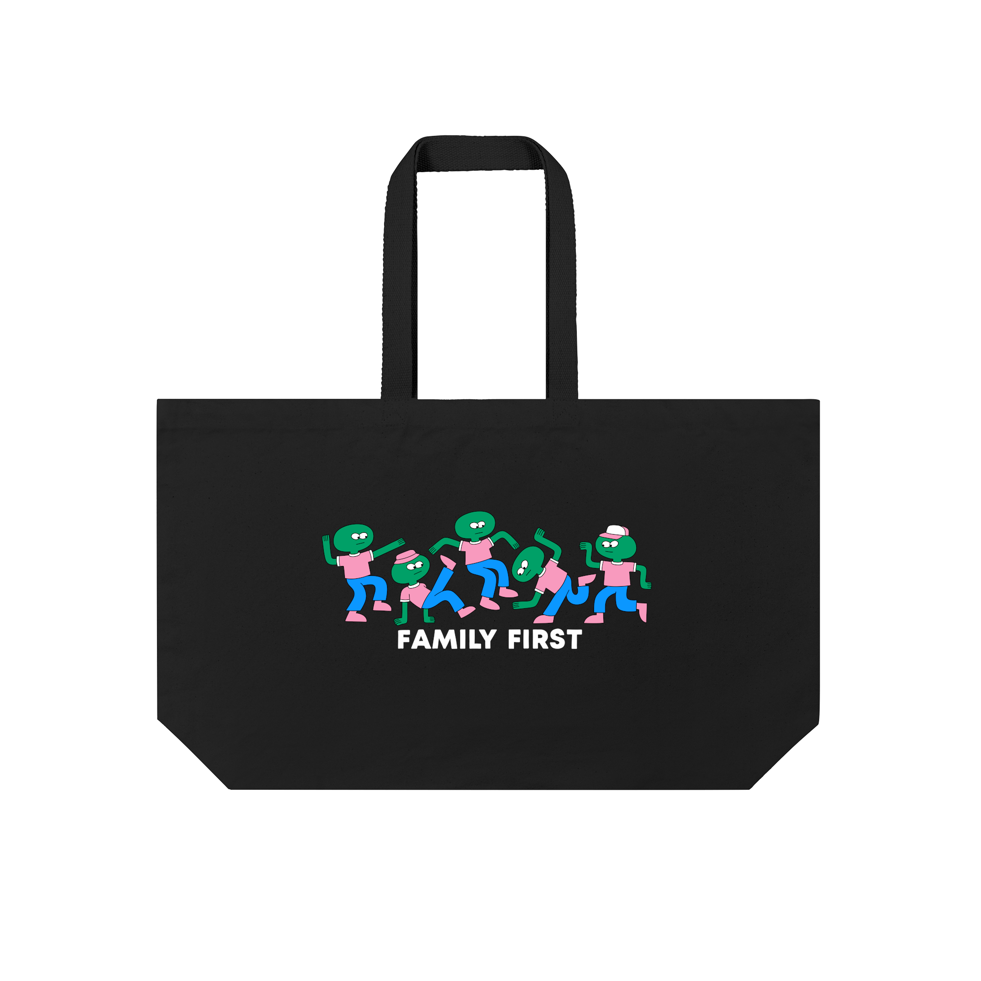 Aliens - Family First Tote Bag in Black