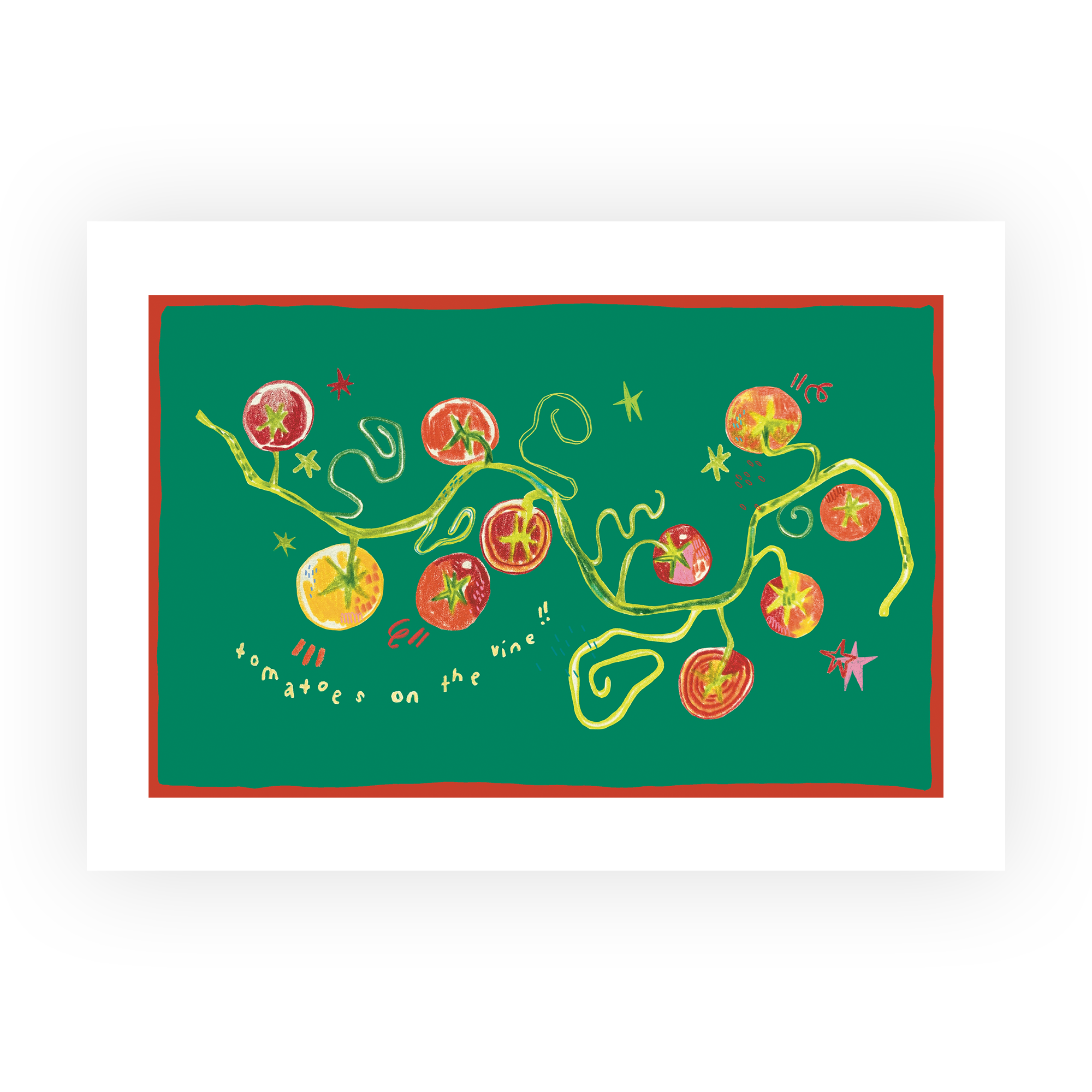 Tomato Vine Print Art Print in Art print