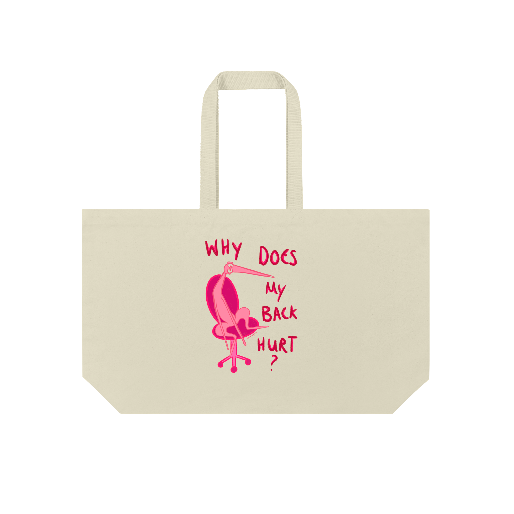 Why Does My Back Hurt? Canvas Bags in Natural