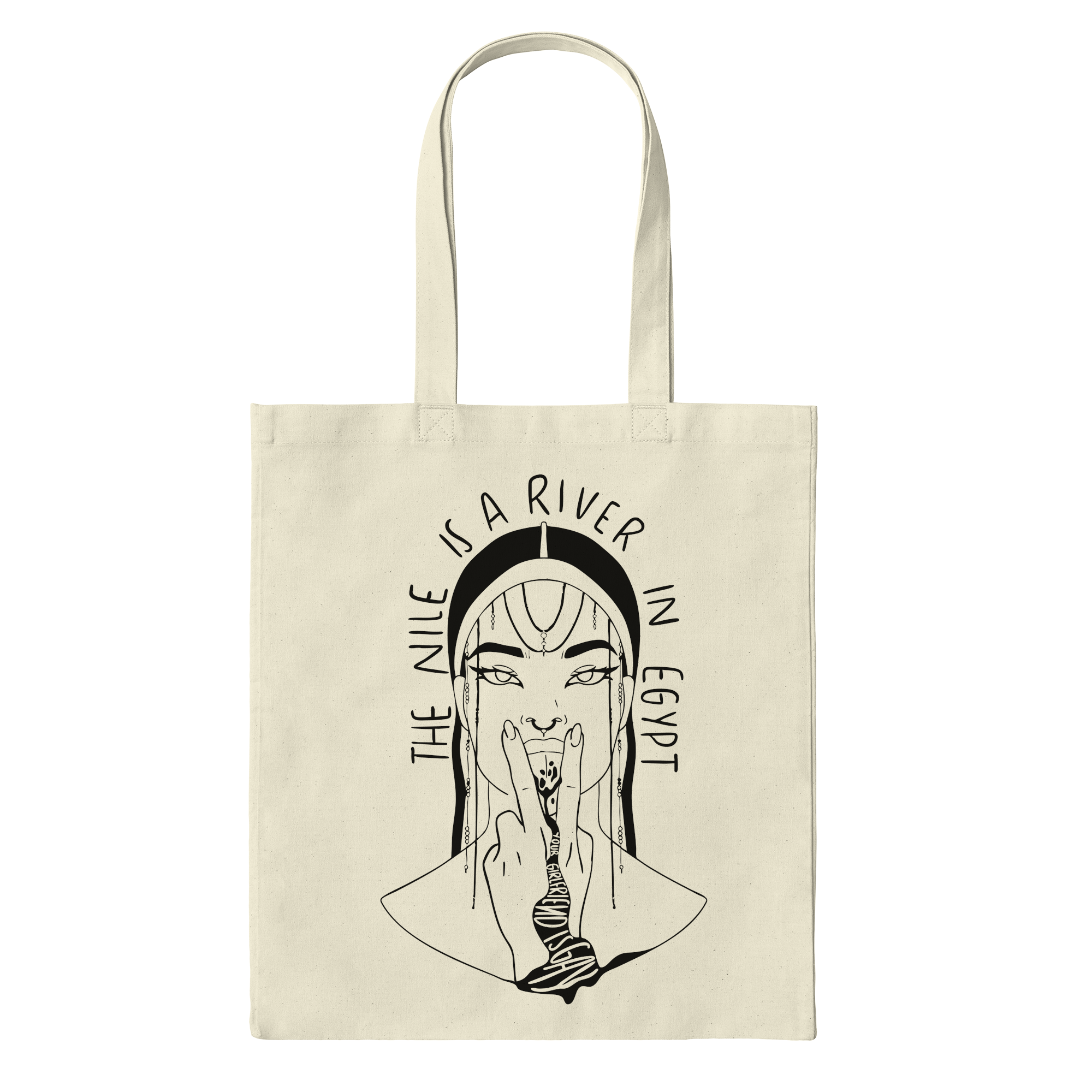 The Nile Is A River Bag in Natural