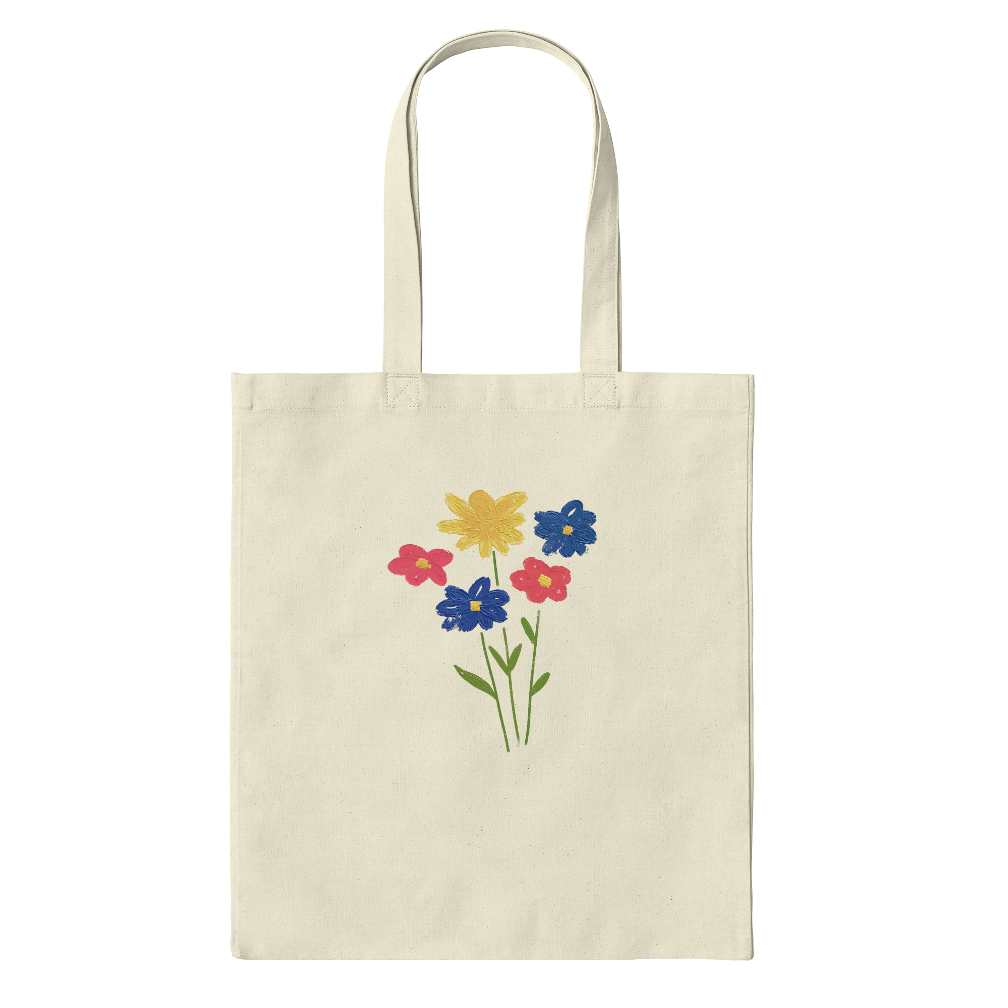 Spring Flowers Bag in Natural
