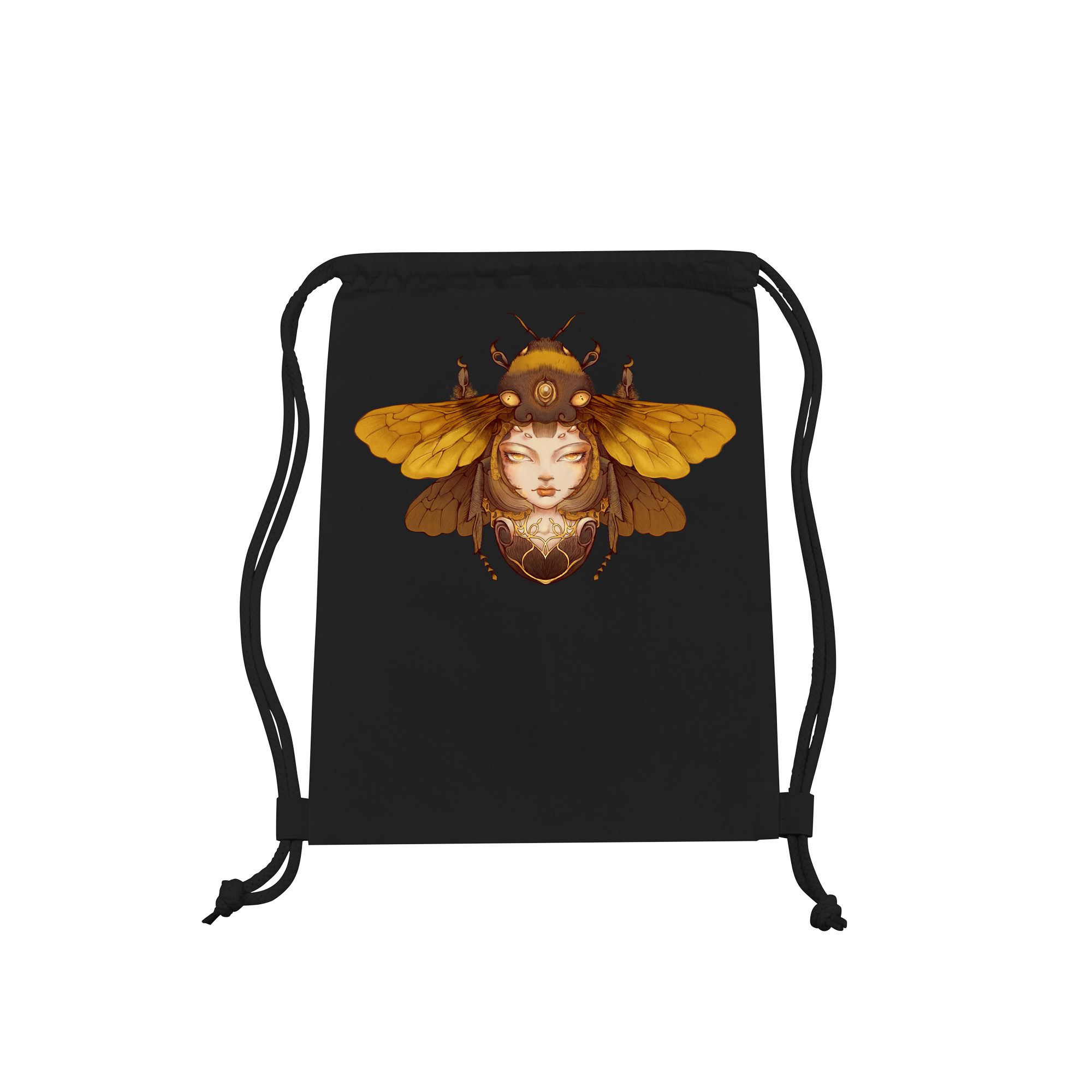 Wings Of Queens Bag in Black