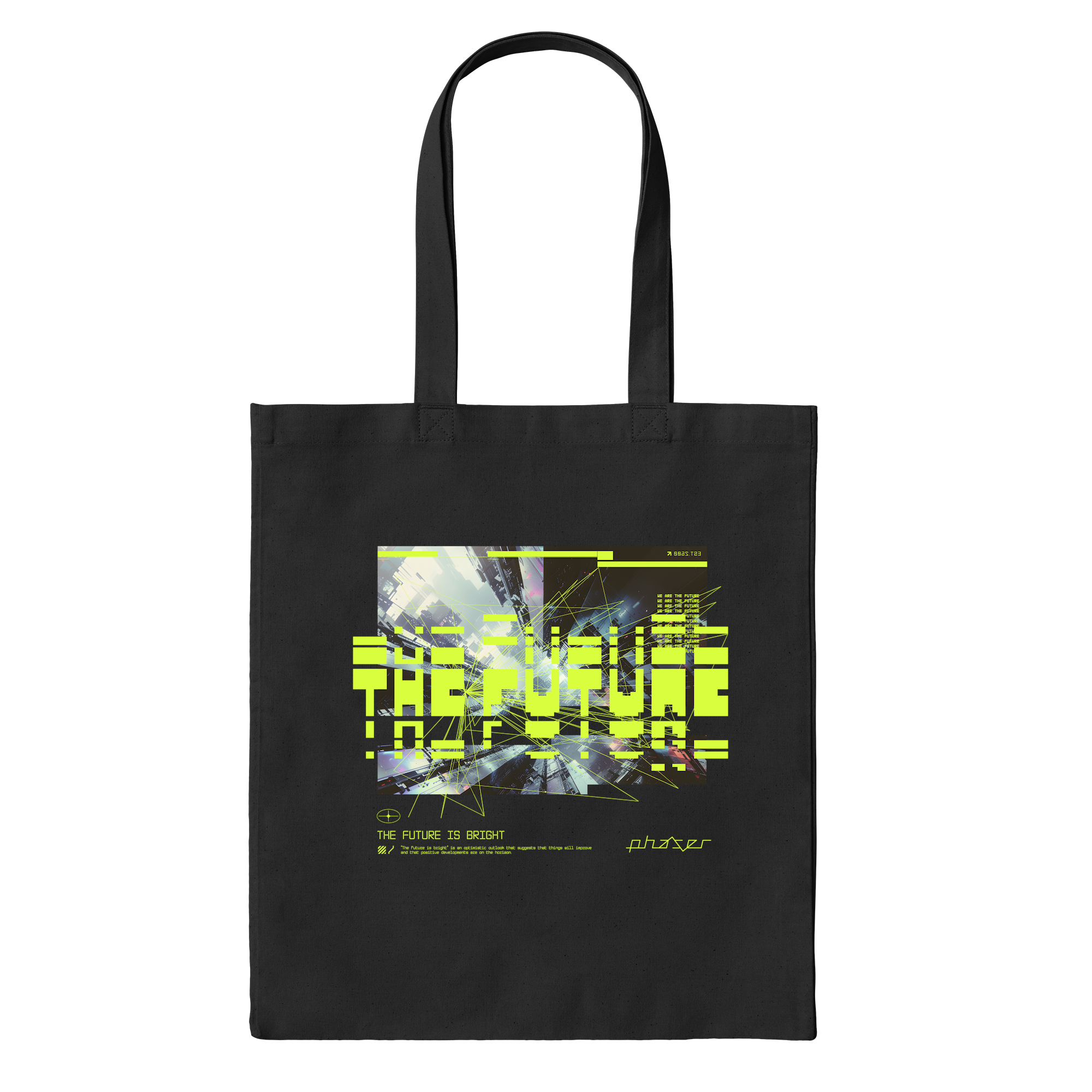 "the Future" – Phaser Collection Bag in Black