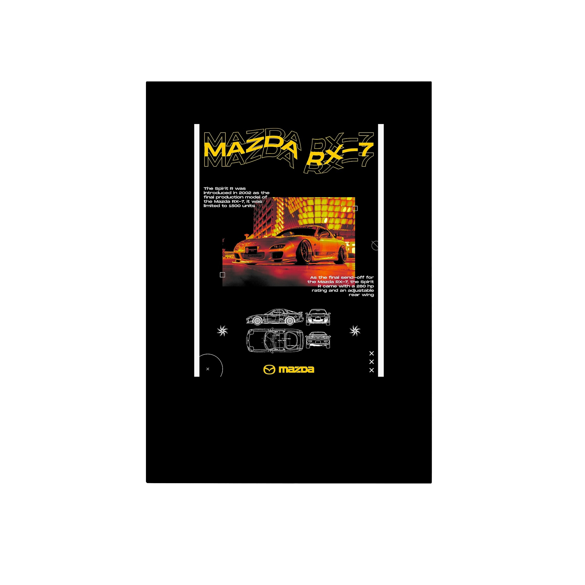 Mazda Rx-7 Lifestyle in Black